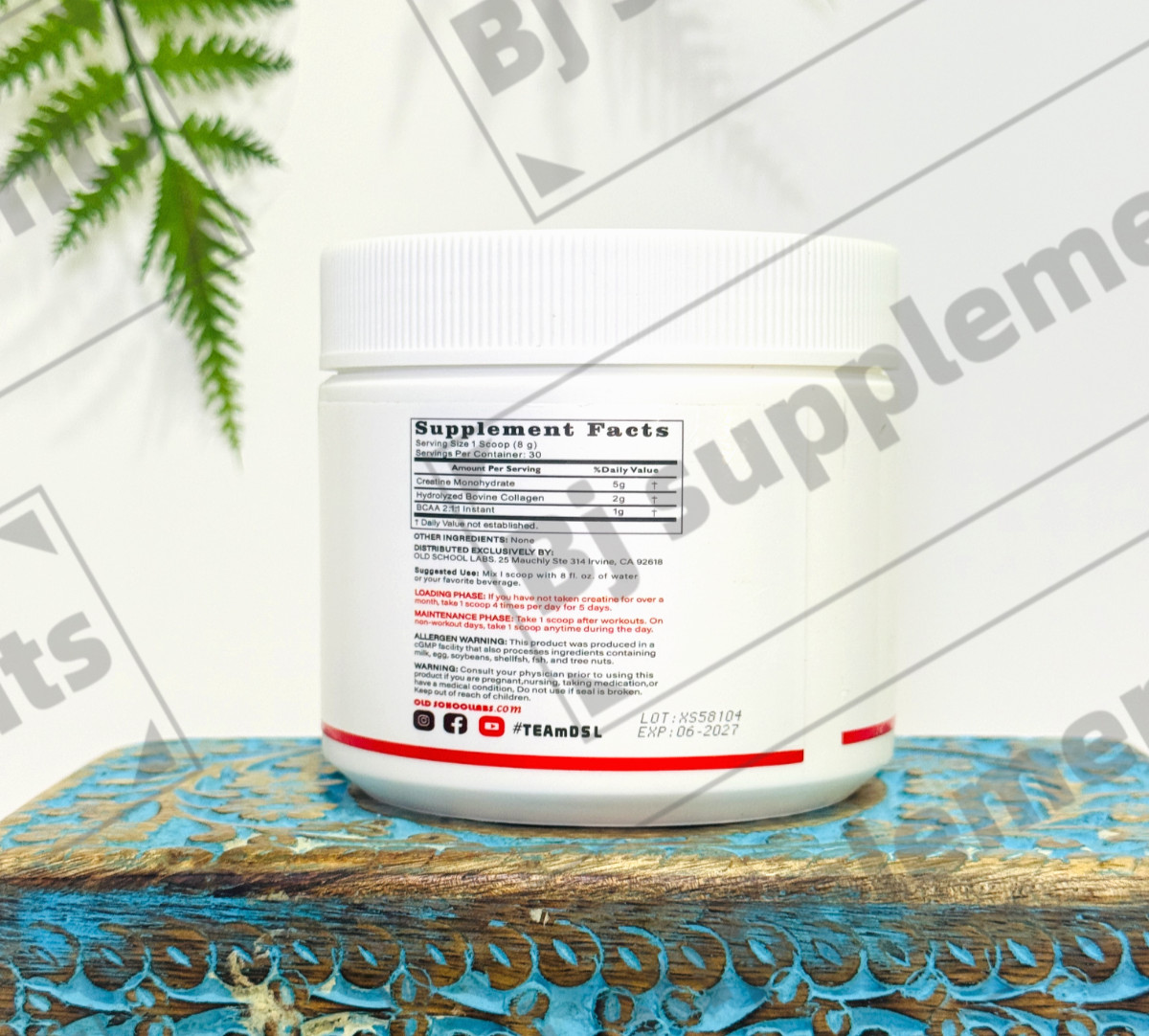 Creatine Monohydrate Powder for Women + Collagen & BCAA for Booty 5000mg