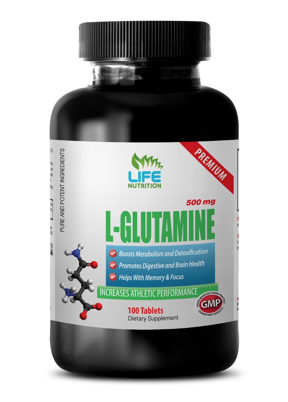 glutamine for brain health – PREMIUM L-GLUTAMINE 500mg 1B – intense exercise