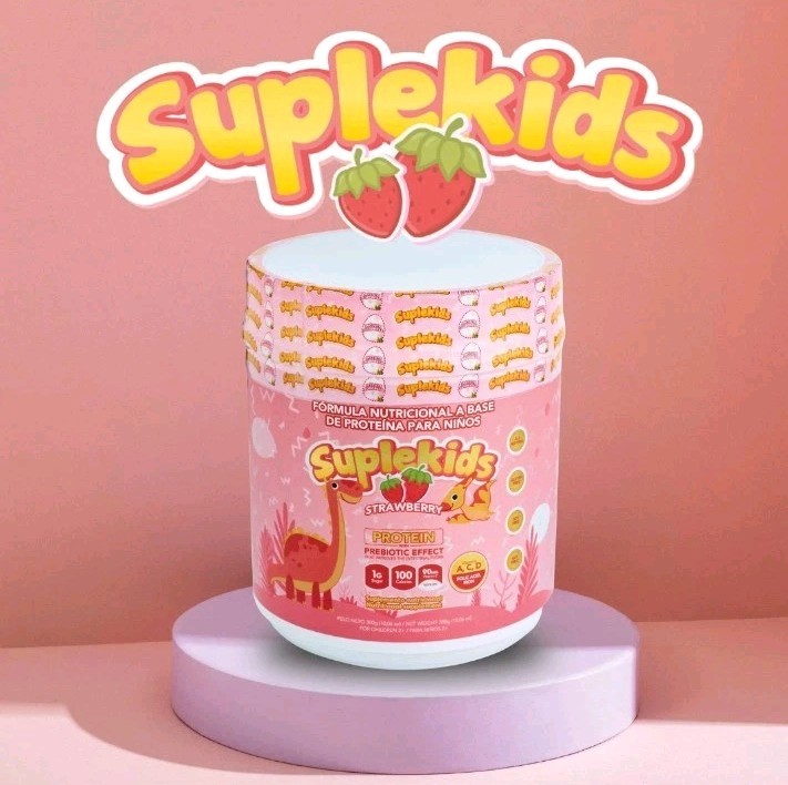 Whey Protein Based Nutritional Supplement Kids SupleKids Strawberry Flavor