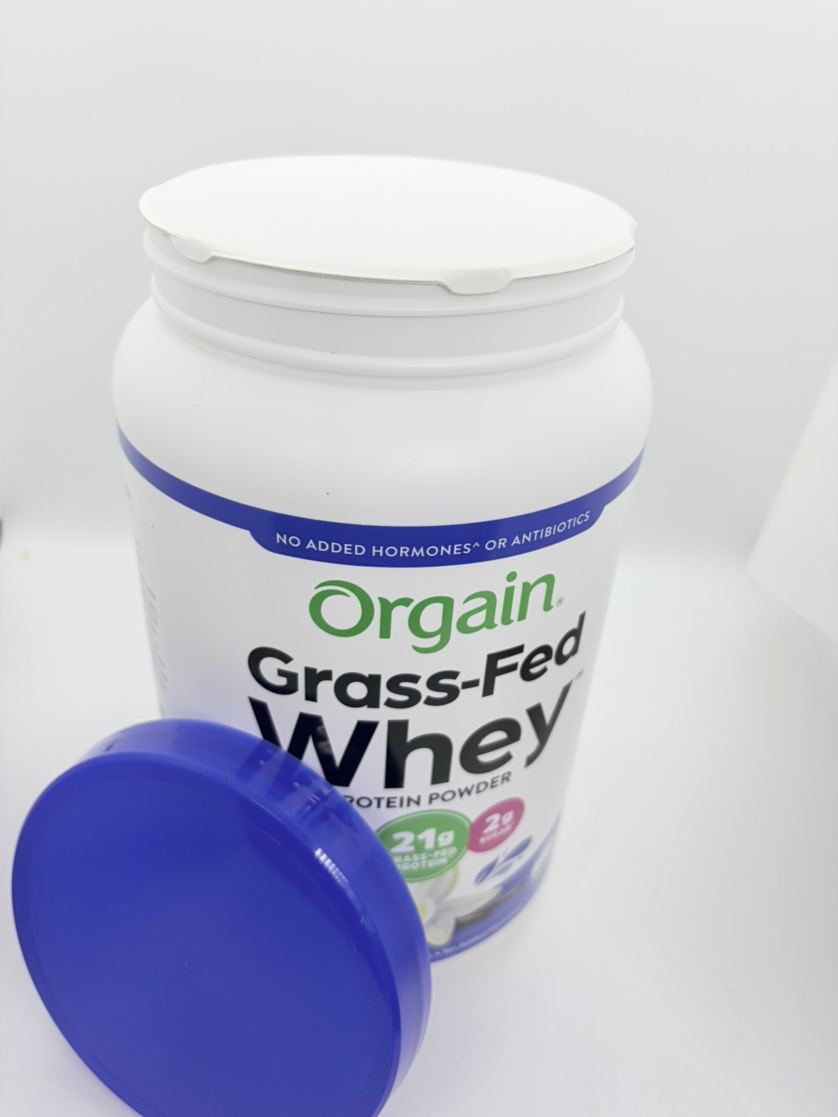 Orgain Grass Fed Whey Protein Powder Vanilla 21g Protein 20 serv. EXP 7/27