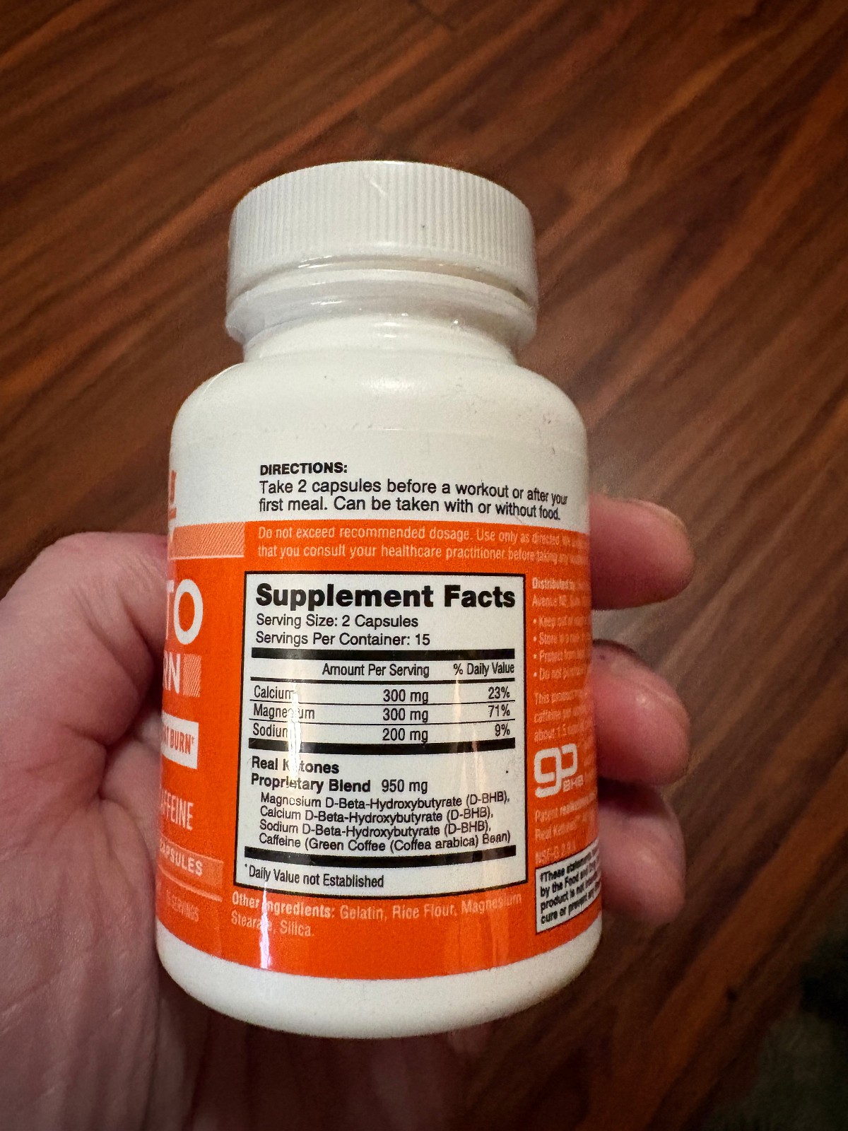 Real Ketones KETO Burn Dual Action Fat Burn 30 Capsules Ketones & Caffeine