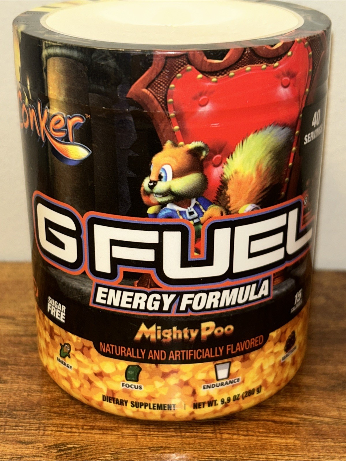 G FUEL Conker’s Bad Fur Day: Mighty Poo Energy Formula (40 Servings) Exp 2028