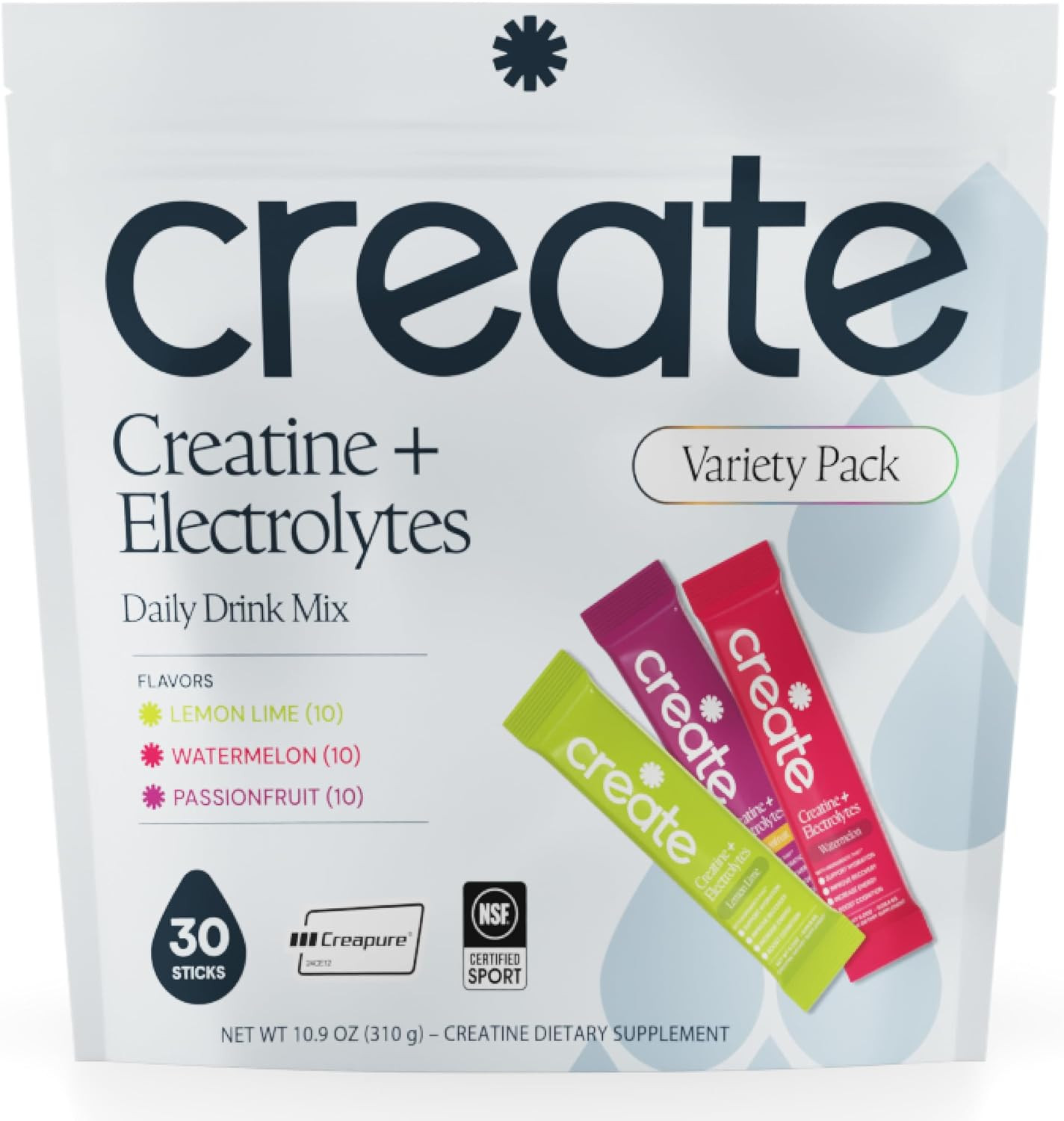 Create Creatine + Electrolytes – Energy & Strength – Variety Pack | NSF Certifie