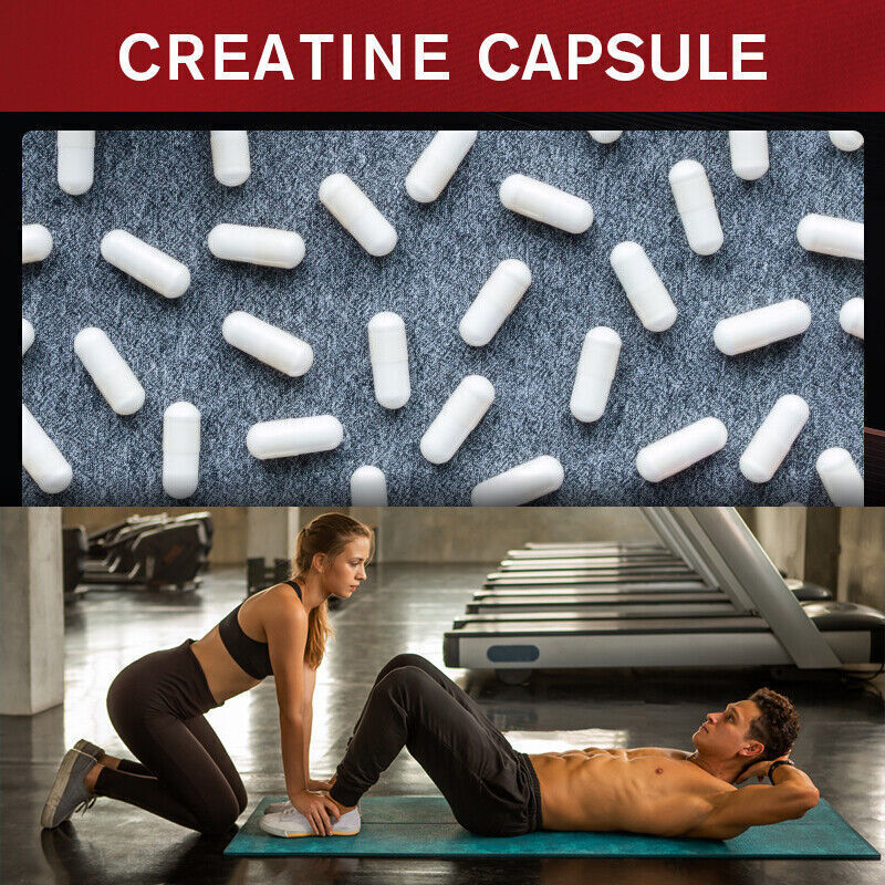 Creatine Monohydrate Capsules – Supports Muscle Growth – Pure Creatine – 90 Caps