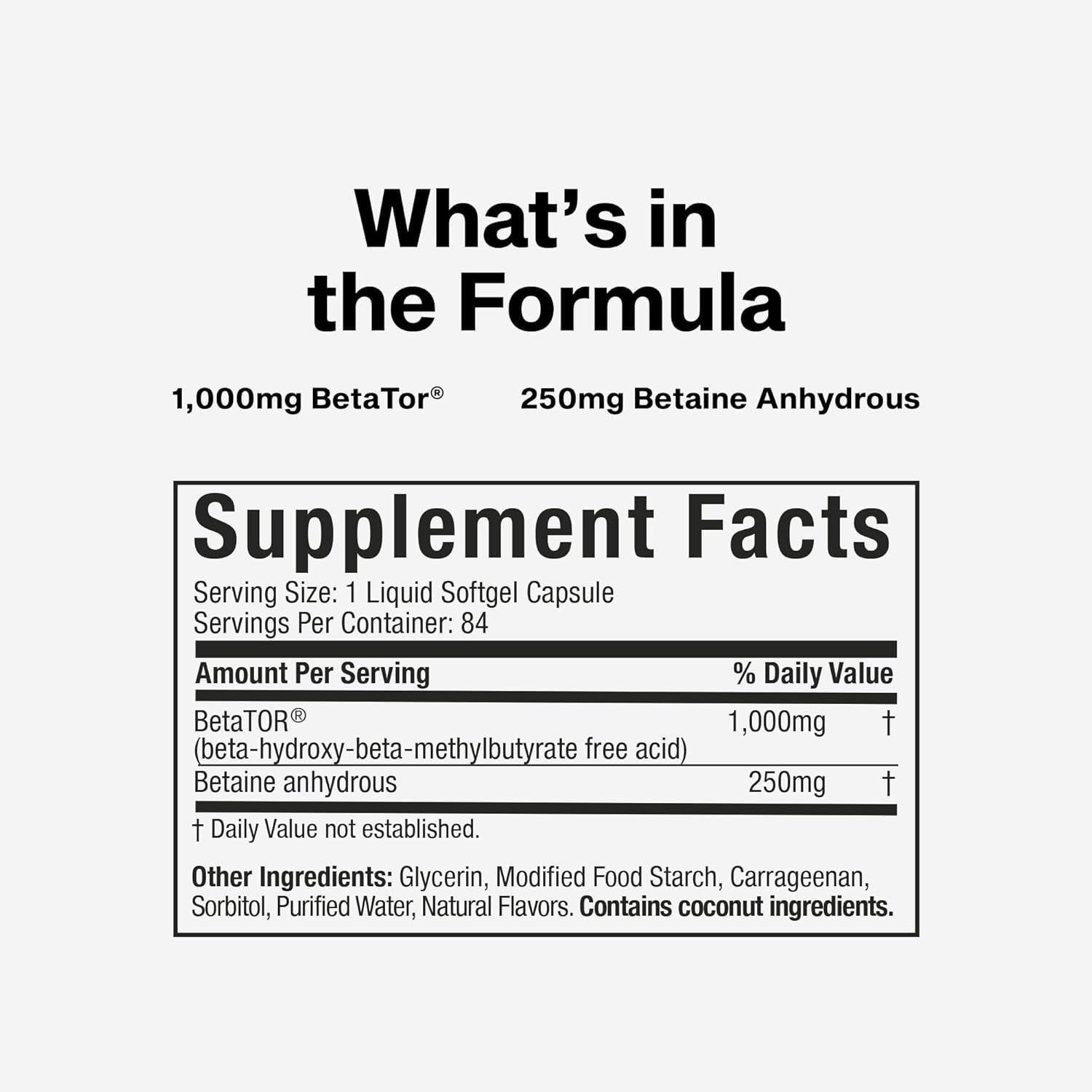 Muscletech HMB Supplements 1000mg, Clear Muscle (42 Liquid Softgels) – Highest G