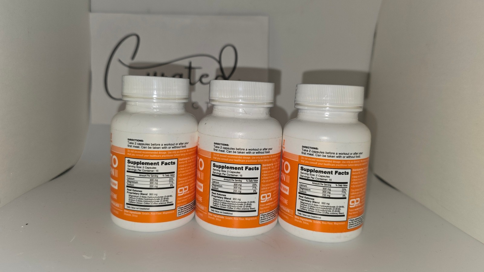 3 Pack Real Ketones Keto Burn Fat Burn Ketones Caffeine 30 Ct Ea Exp 04/27