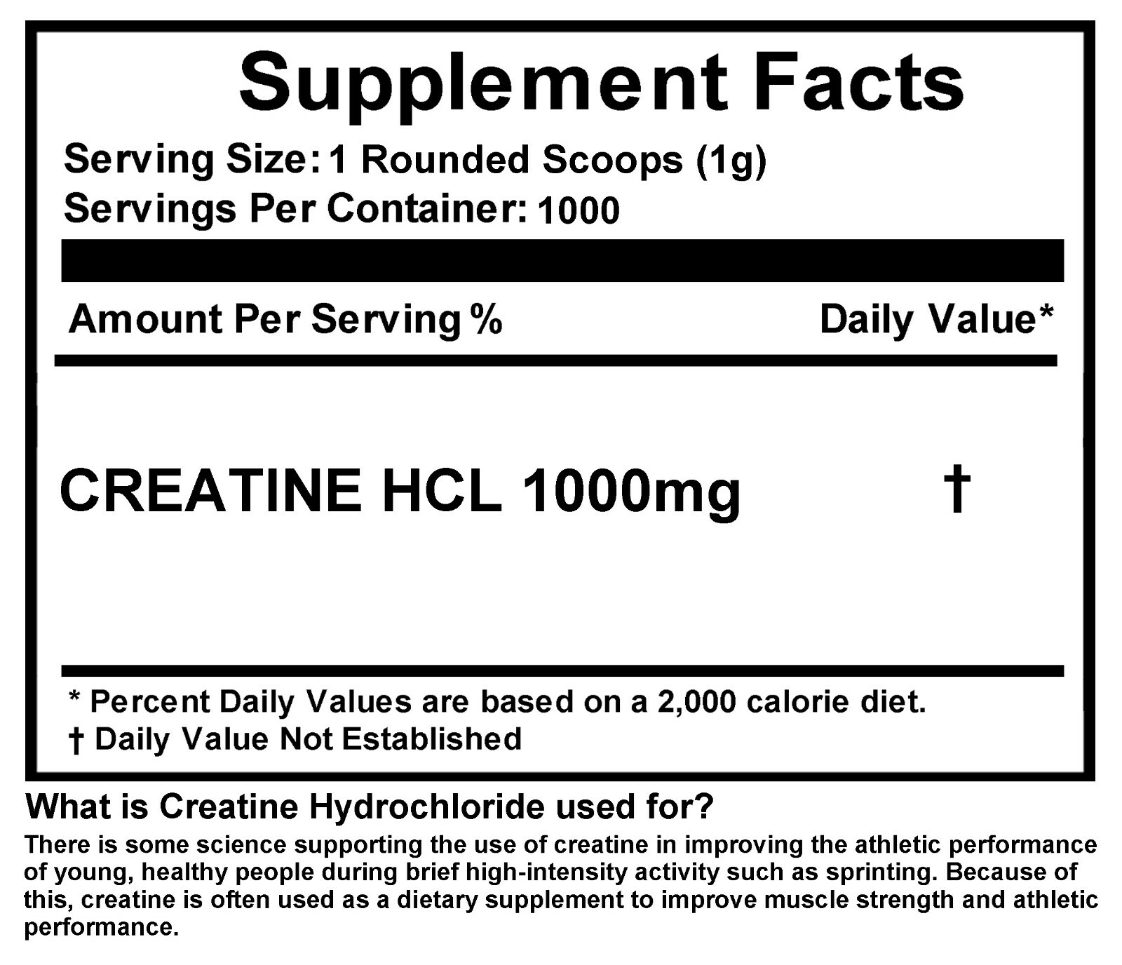 Creatine HCL Powder – Build Muscle – Kosher – ALL VARIATIONS – New Look!
