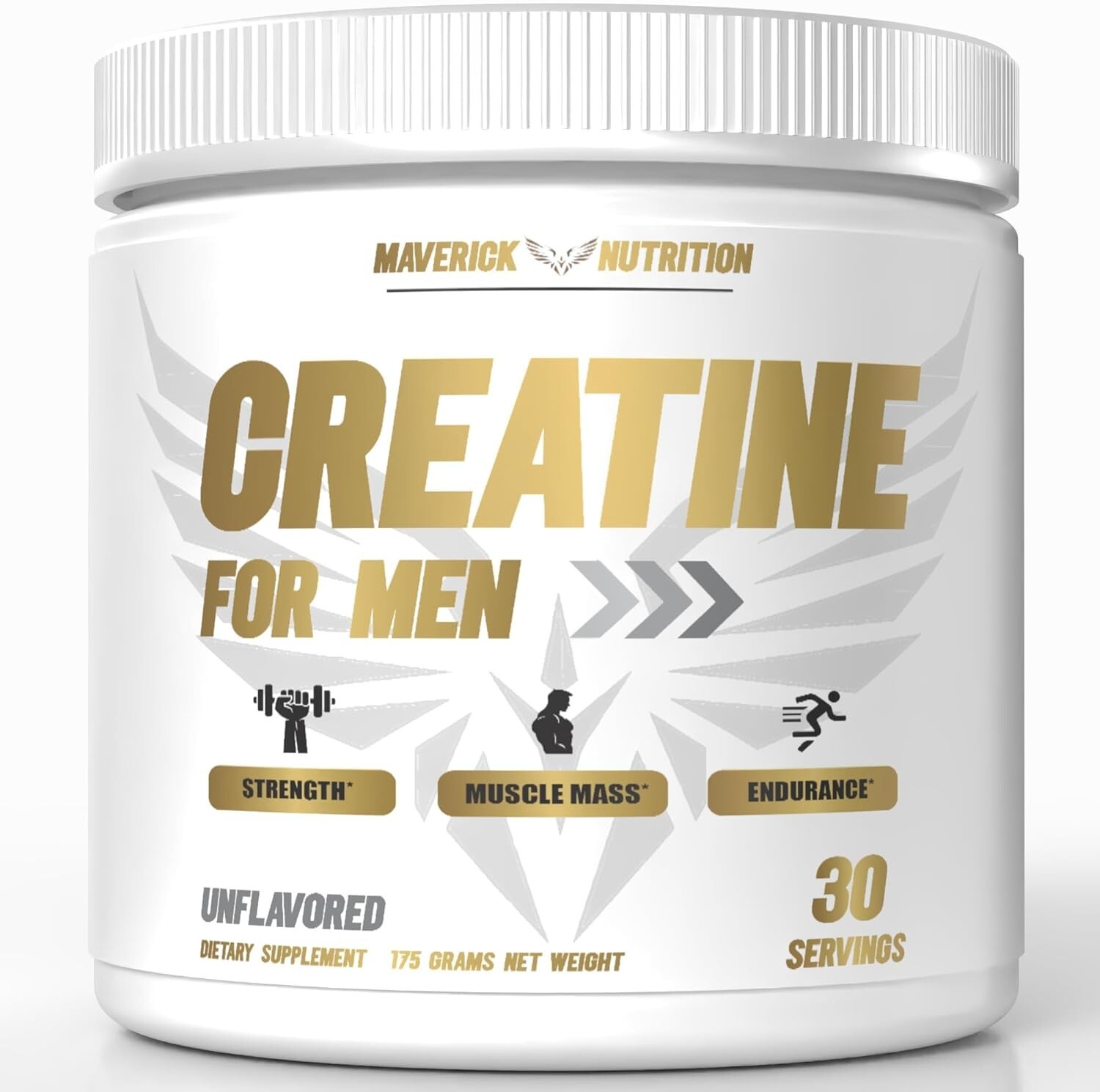 Men’s Monohydrate Creatine Powder Unflavored 5 Grams Per Serving- Muscle Builder