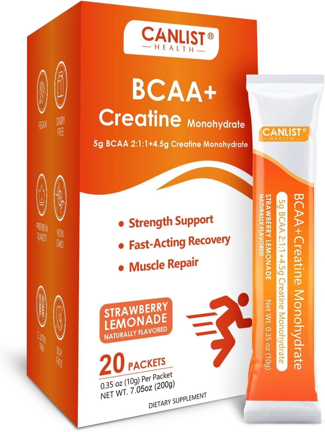 Delicious Strawberry Lemonade Micronized Creatine Powder – & Gluten-Free
