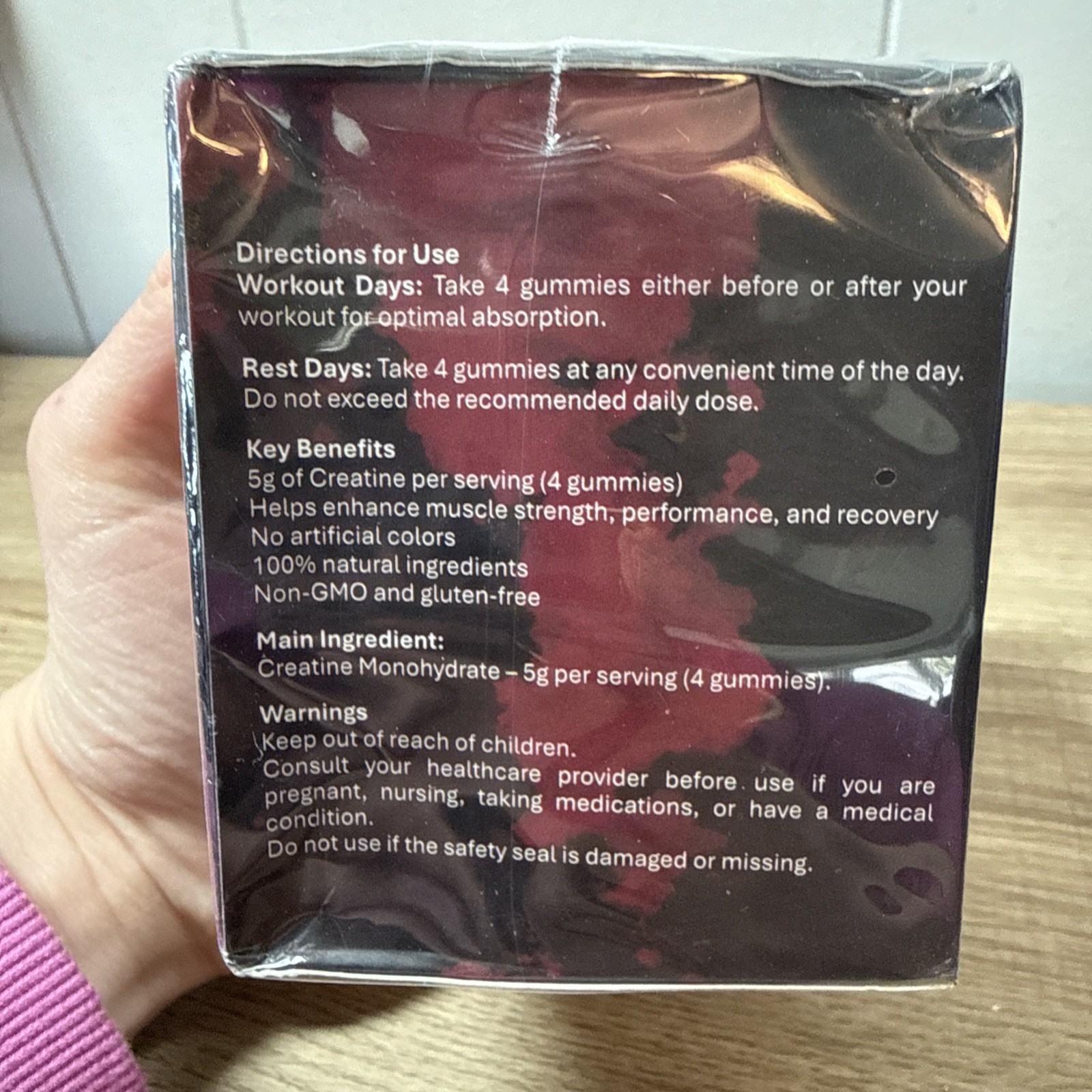 Beast Creatine InFused Gummies 8/27 60 Count Strawberry Fruit Punch Z7