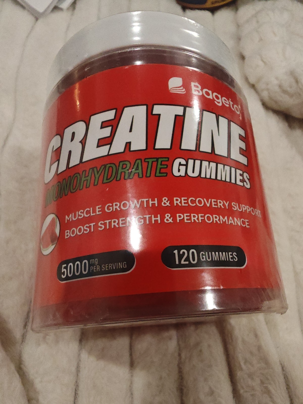 Creatine Monohydrate Gummies 120 Gummies 5 Grams Wellness Muscle Building