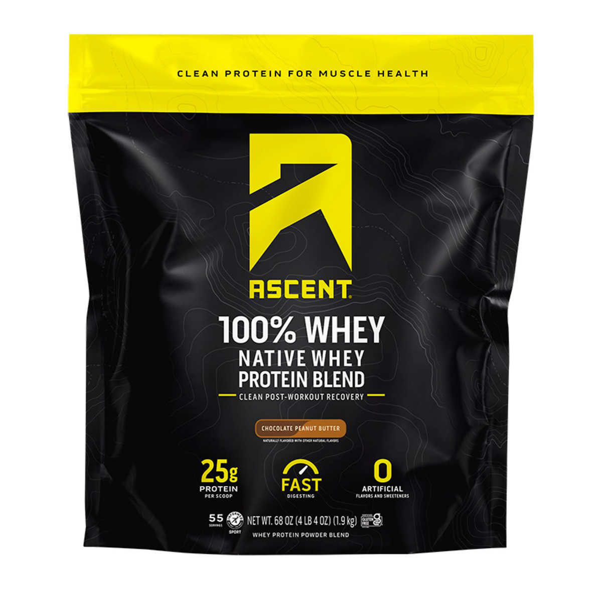 Ascent 100% Whey Native Whey Protein, Various Flavors 4.25 Lbs