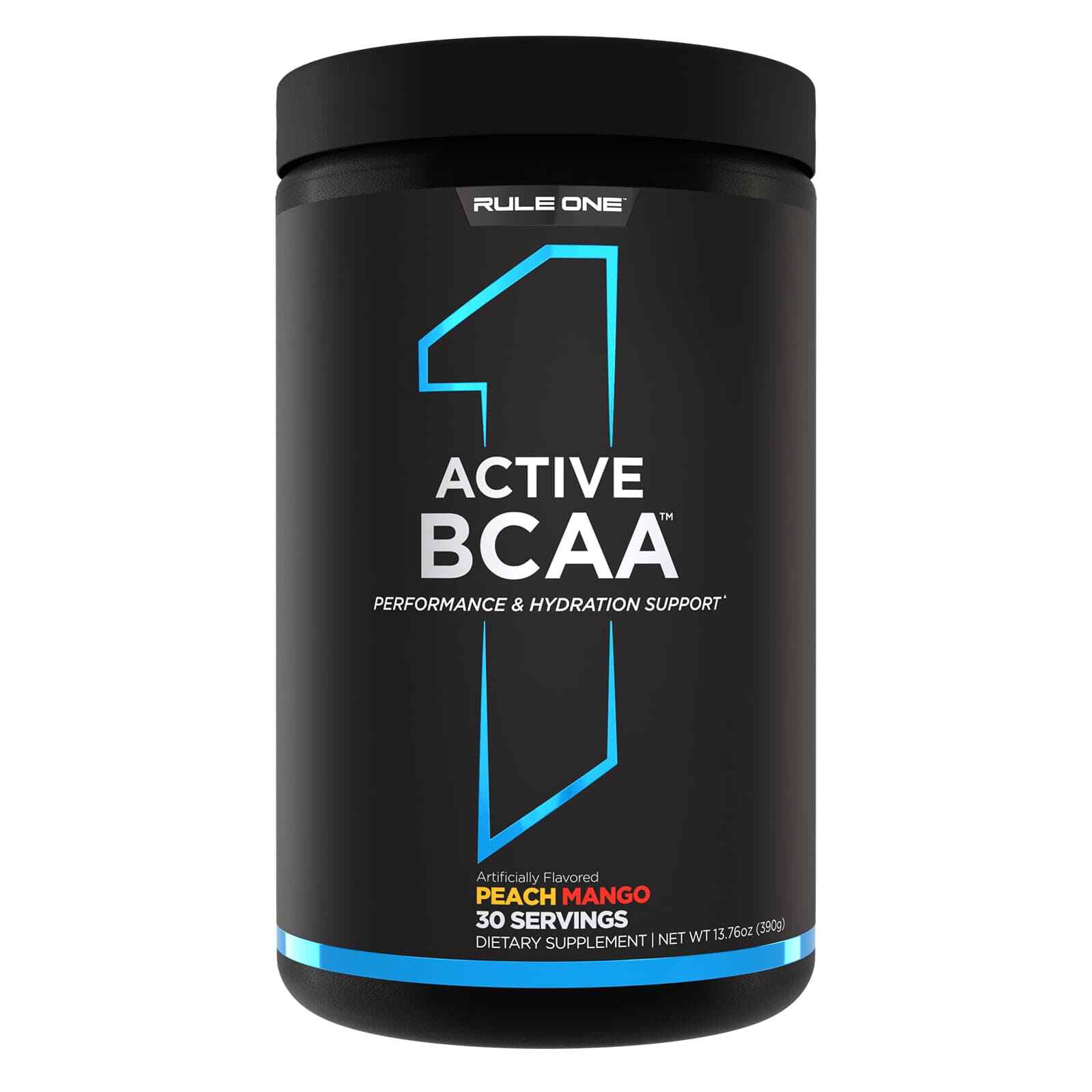 RULE 1 Train BCAAs 30 serv Peach Mango Stim Free Intra Workout 450g
