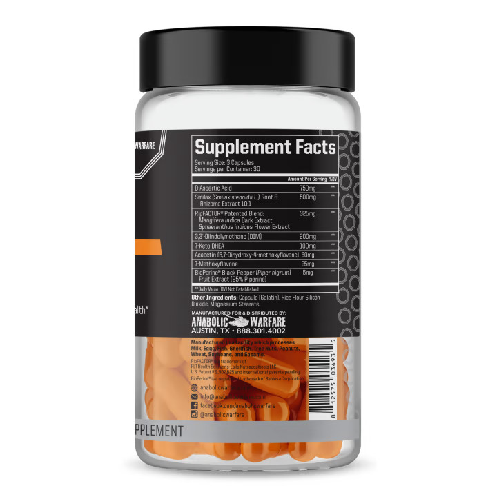 ANABOLIC WARFARE PROJECT RIPPED Pump & Density Strength & Power 90 Capsules
