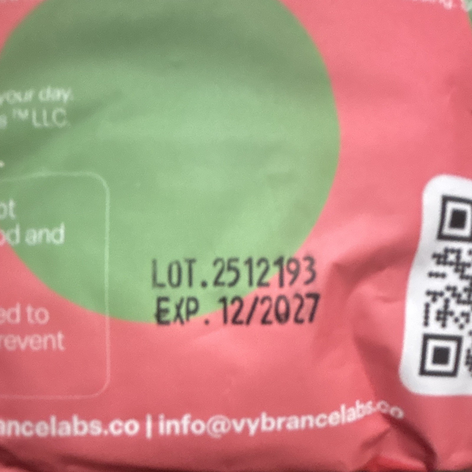 Vybrance Labs Creatine Monohydrate Gummies Watermelon 120ct 30 Serv Vegan
