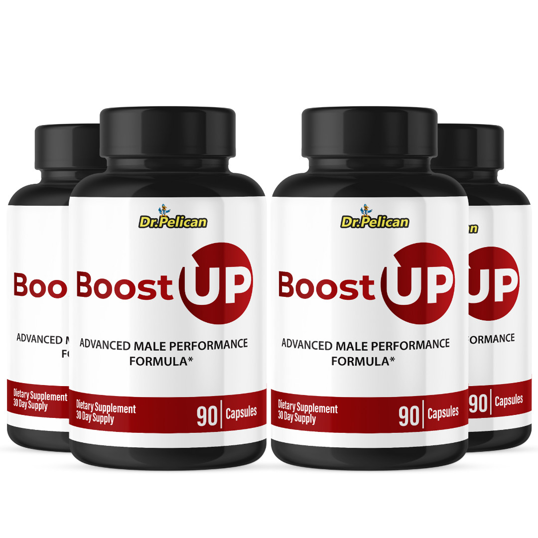 Boost Up- Bodybuilding & Men’s Health Support- 4 Bottles- 360 Capsules