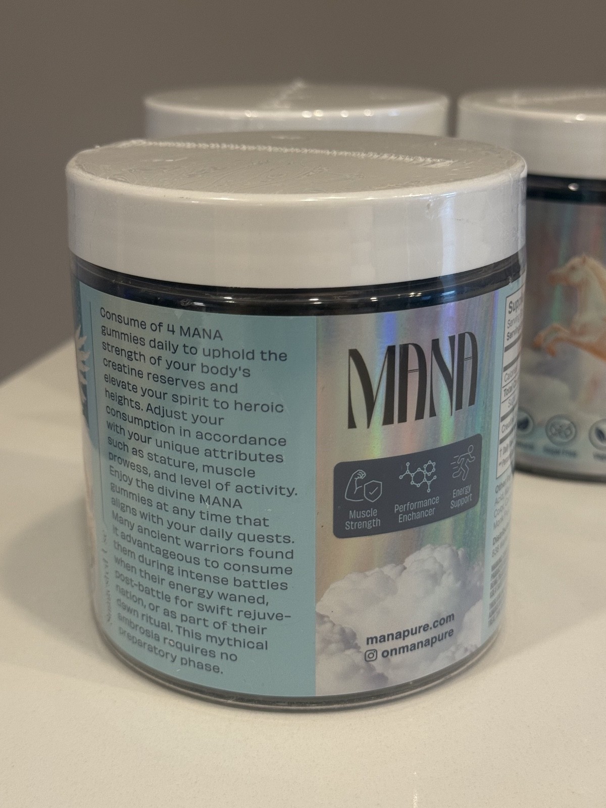 Creatine Gummies/Energy Boost/Muscle Recovery/Vitamins – Sour Blue Raspberry