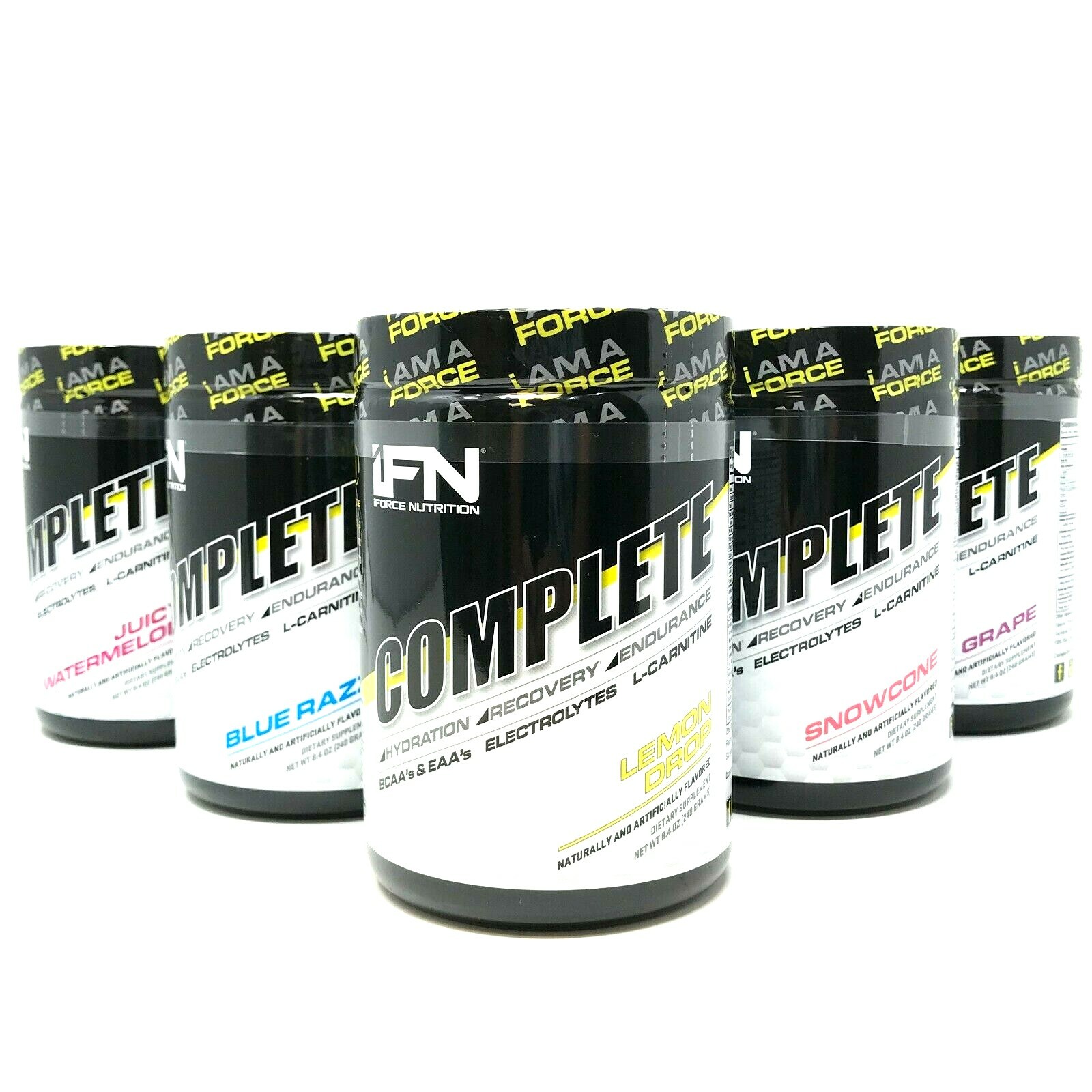 iForce Nutrition COMPLETE BCAA EAA Powder 40 Srv Amino Energy Burn Fat Compete
