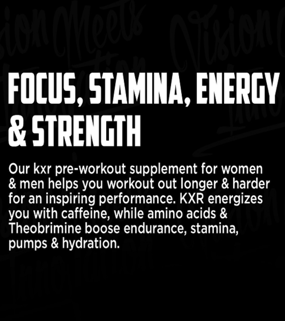 VMI Sports KXR SPORT Preworkout 8oz Size (30 Serv) Peach 🍑 Rings BEST BY 11/26