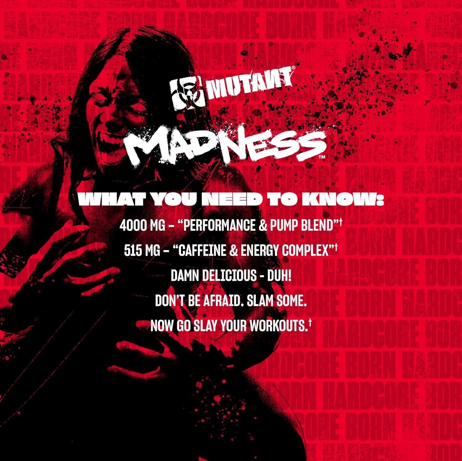Madness Pre-Workout – Fruit Punch (30 Servings)