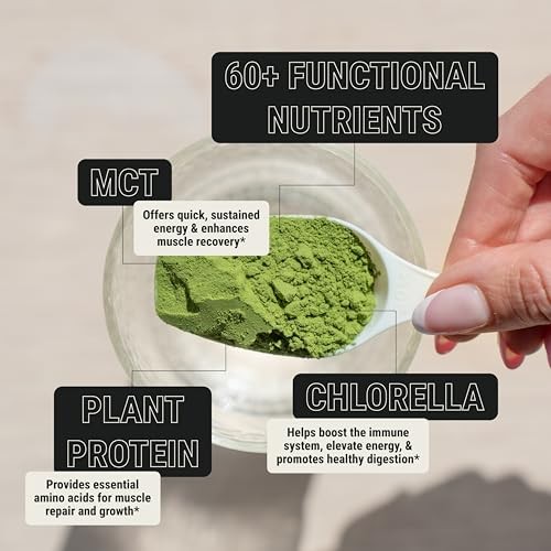 ONE Athletic Pea Protein Greens Powder Chlorella Eleuthero MCT 5 day supply