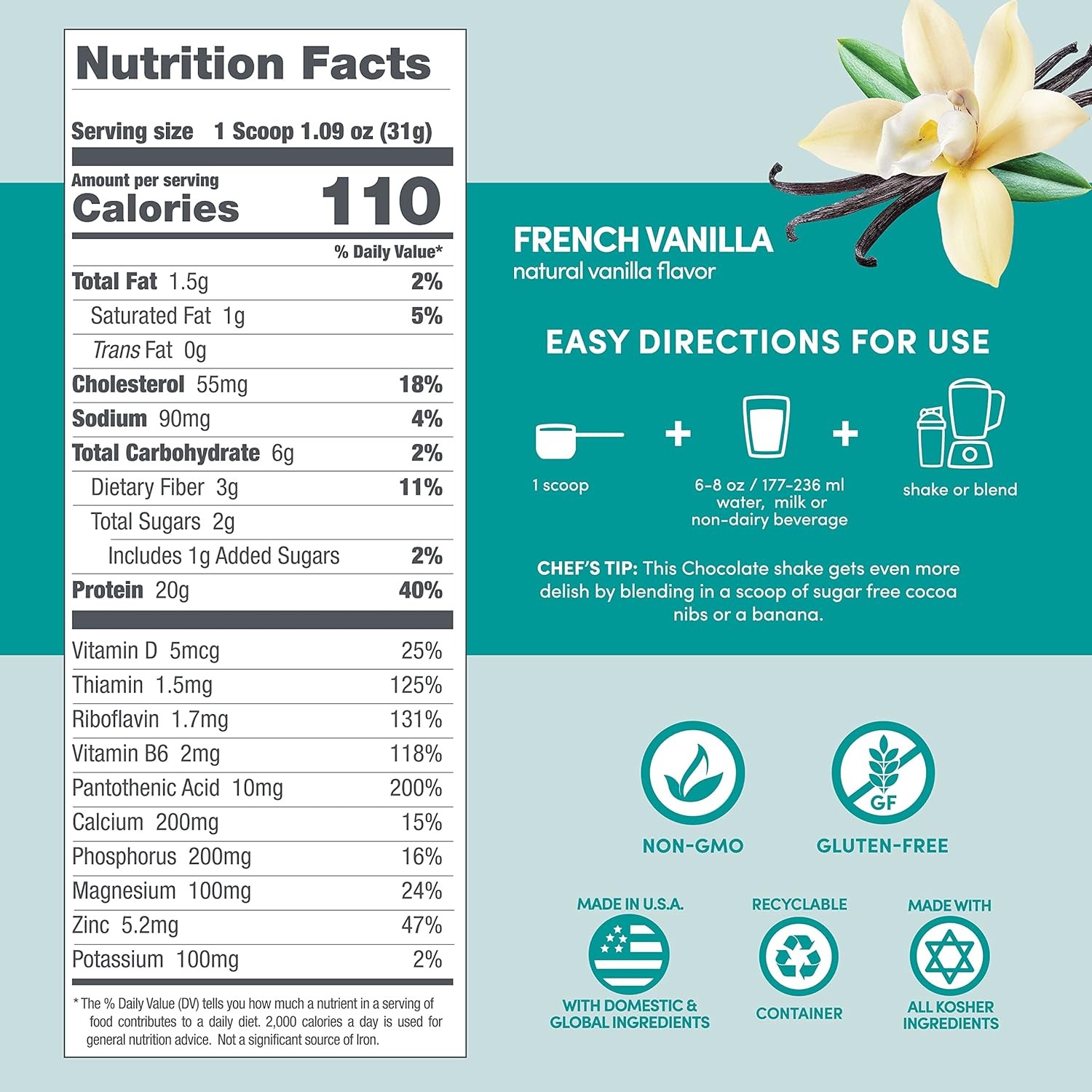 Designer Wellness, Whey, Natural Whey Protein 2 Pound (Pack of 1)