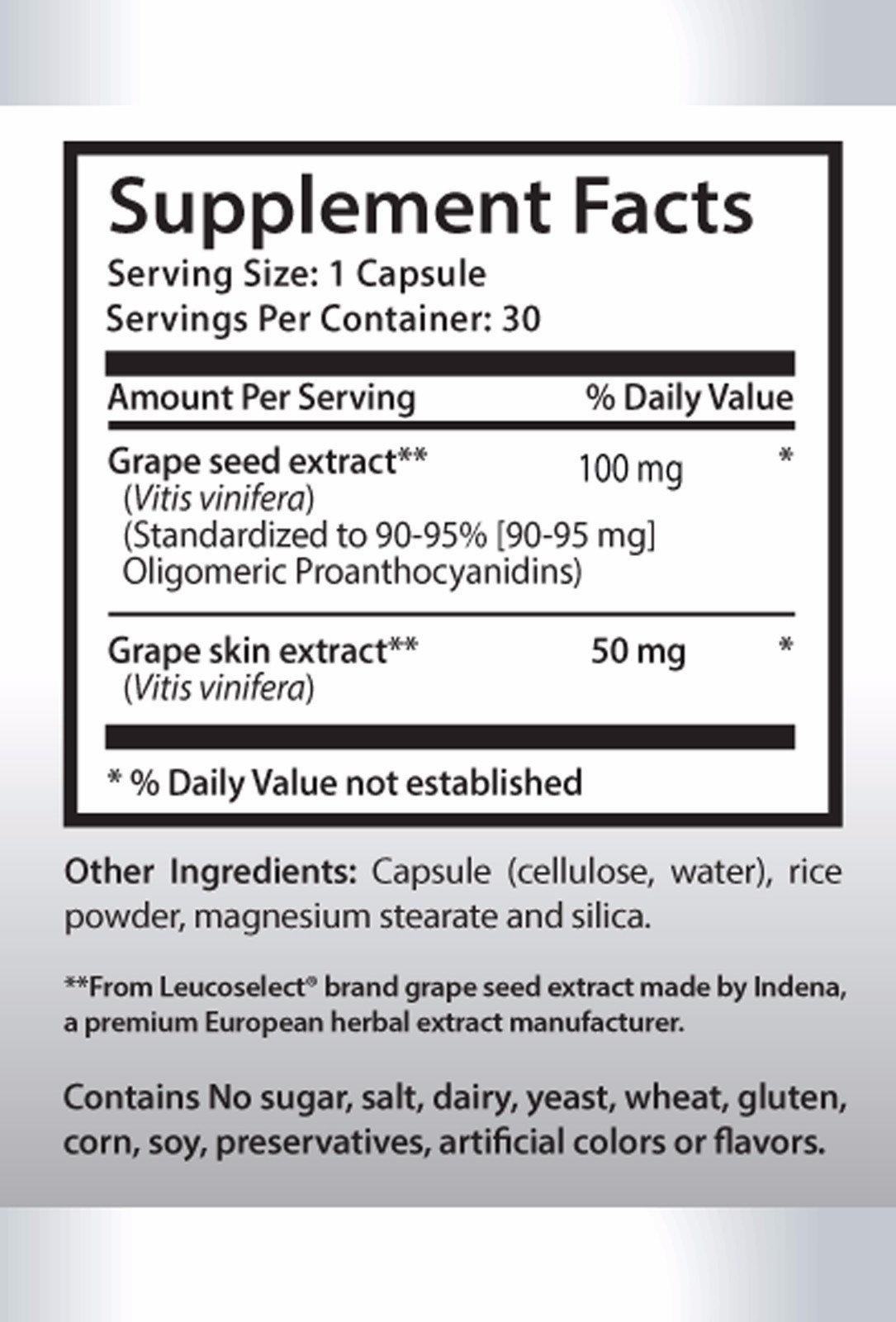 Immune system support – GRAPE SEED EXTRACT – KOREAN GINSENG COMBO – Grape Seed