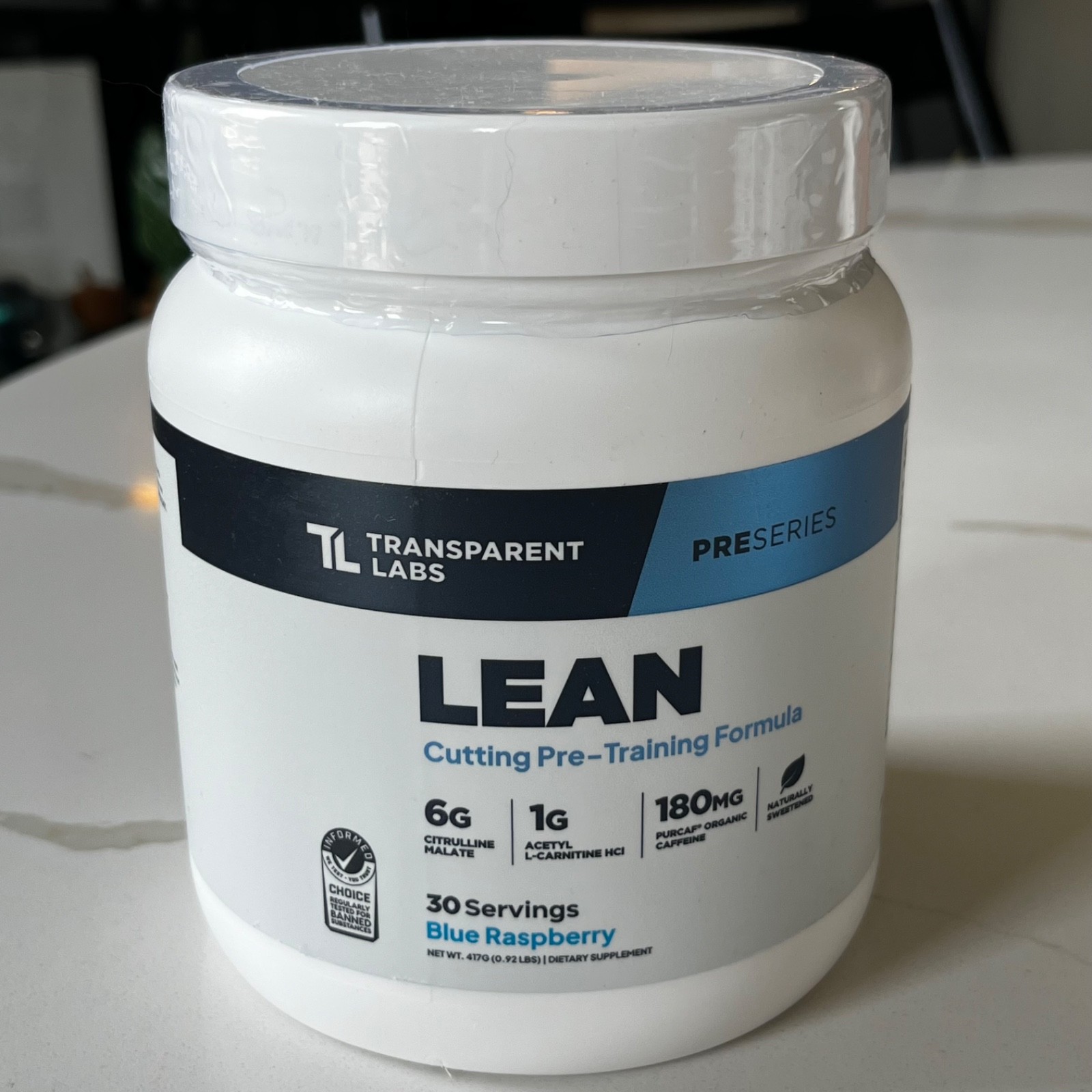 Lean Cutting Pre-Workout Formula – Blue Raspberry Exp 01/2028