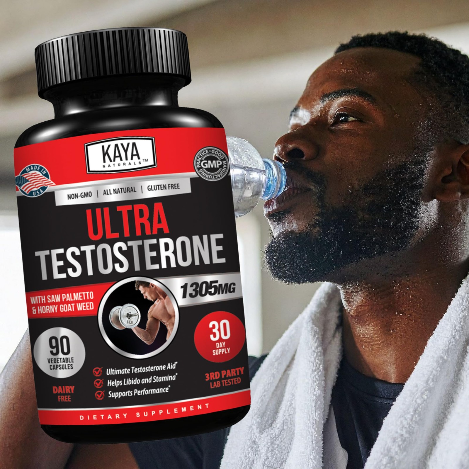 Kaya Naturals Ultra Testosterone – Men’s 90 Count (Pack of 1)