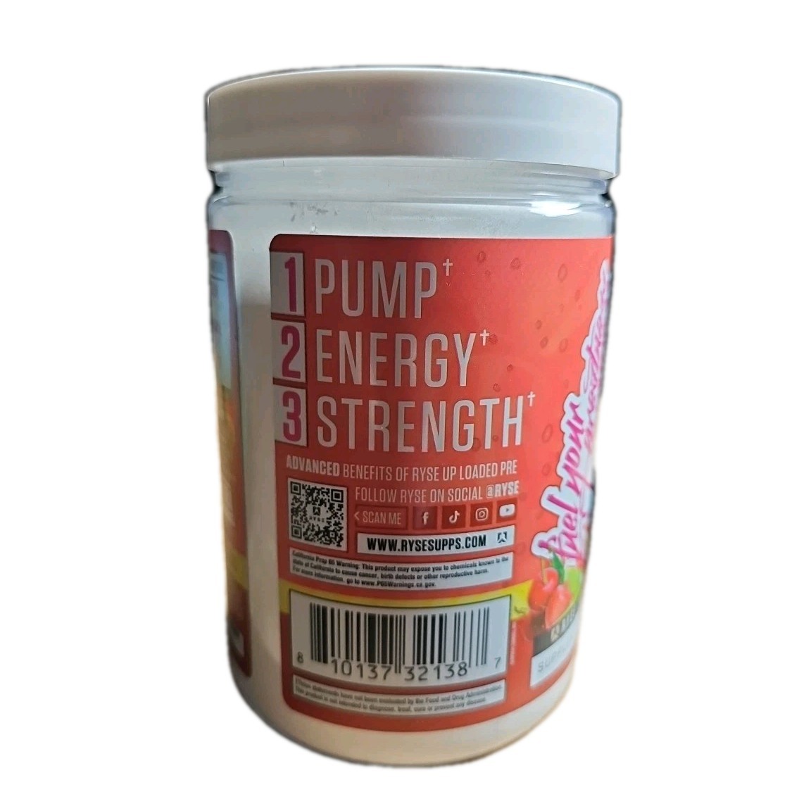 RYSE Loaded Pre Powder Bodybuilding Supplement – Cherry Limeade – Size: 5.1 oz
