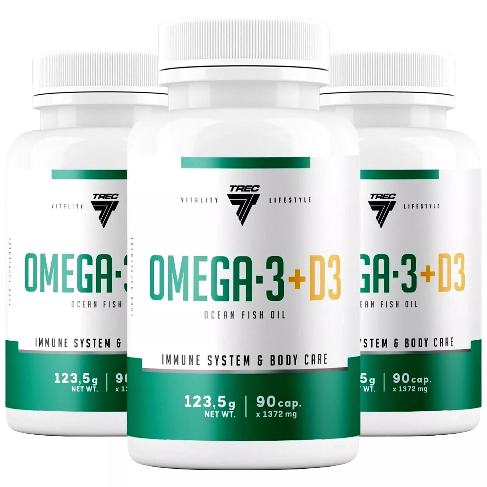 Omega-3 + D3 – TREC – healthy bones and joints, support for heart, immune system