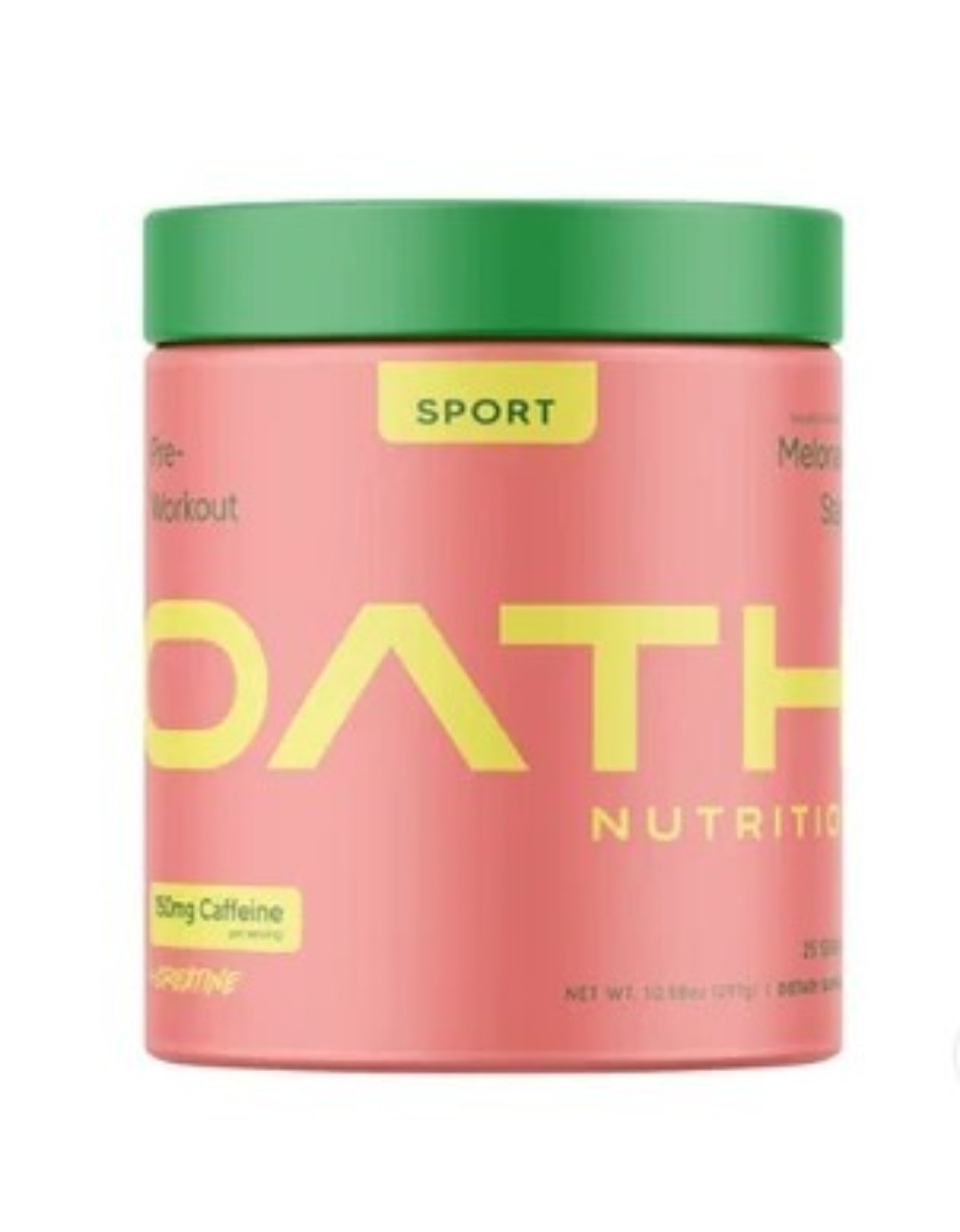 Oath Nutrition Pre-Workout Sport Melonade Stand 25 servings Best by:09/28/2026