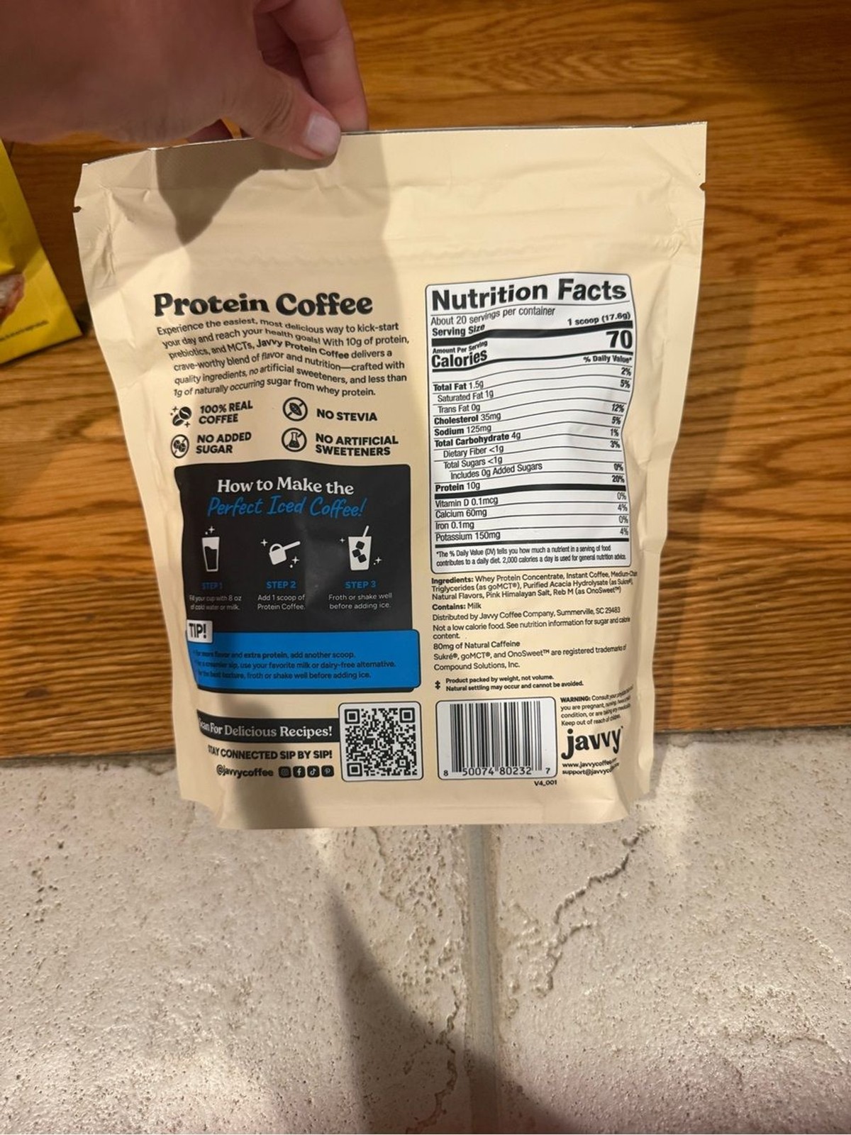 Javvy Protein Coffee – Cookies N’ Cream (Blue/Black Packaging)