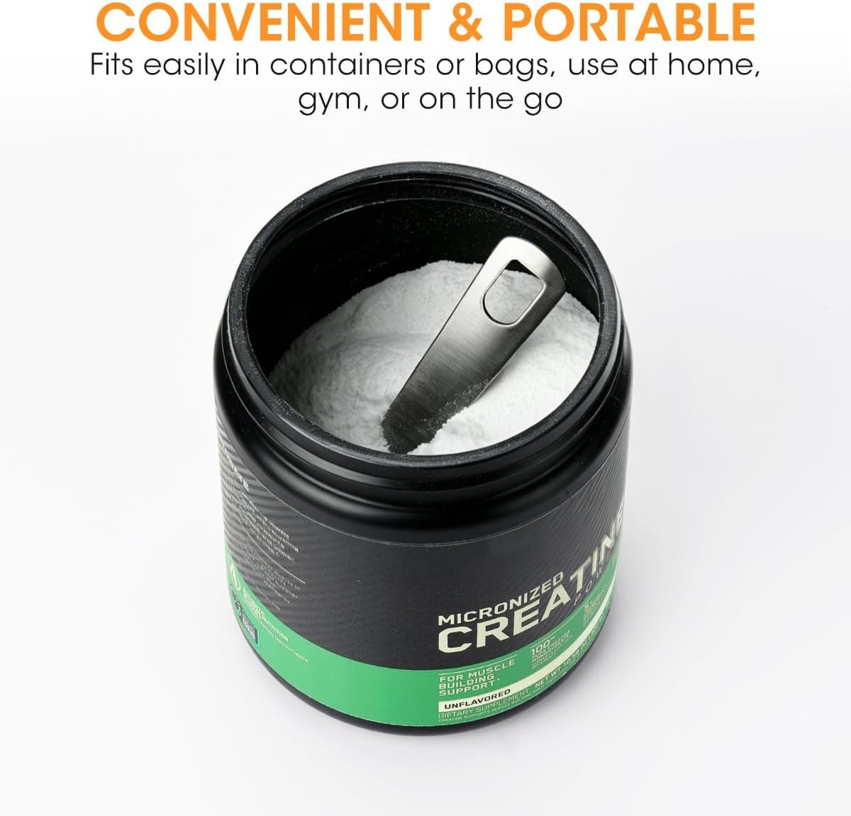 Aieve 5g Creatine Scoop,2 Pack Stainless Steel Measuring Scoops for Creatine