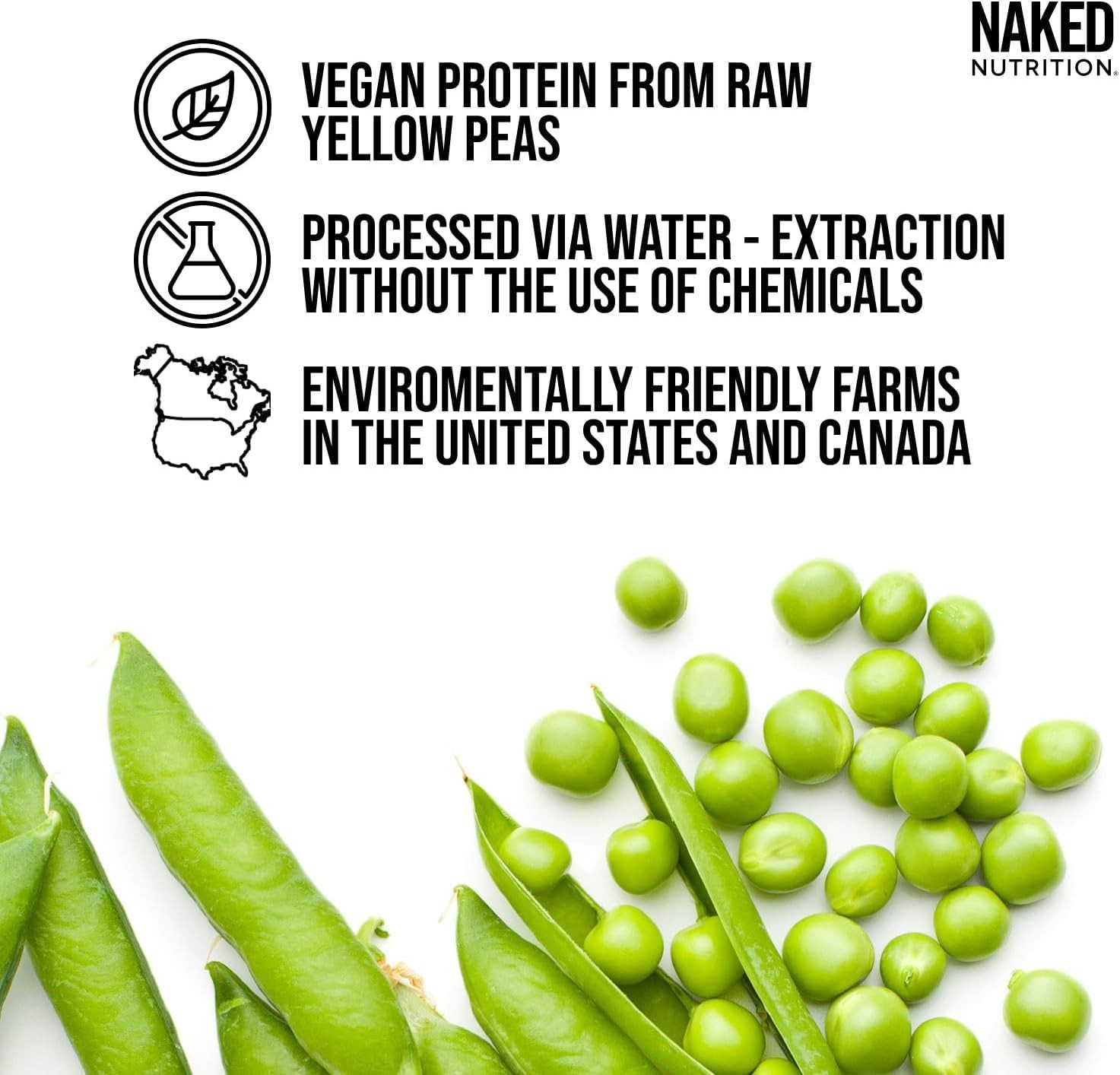 Pea – 2LB 100% Pea Protein Powder from North American Farms – Unflavored Pea…