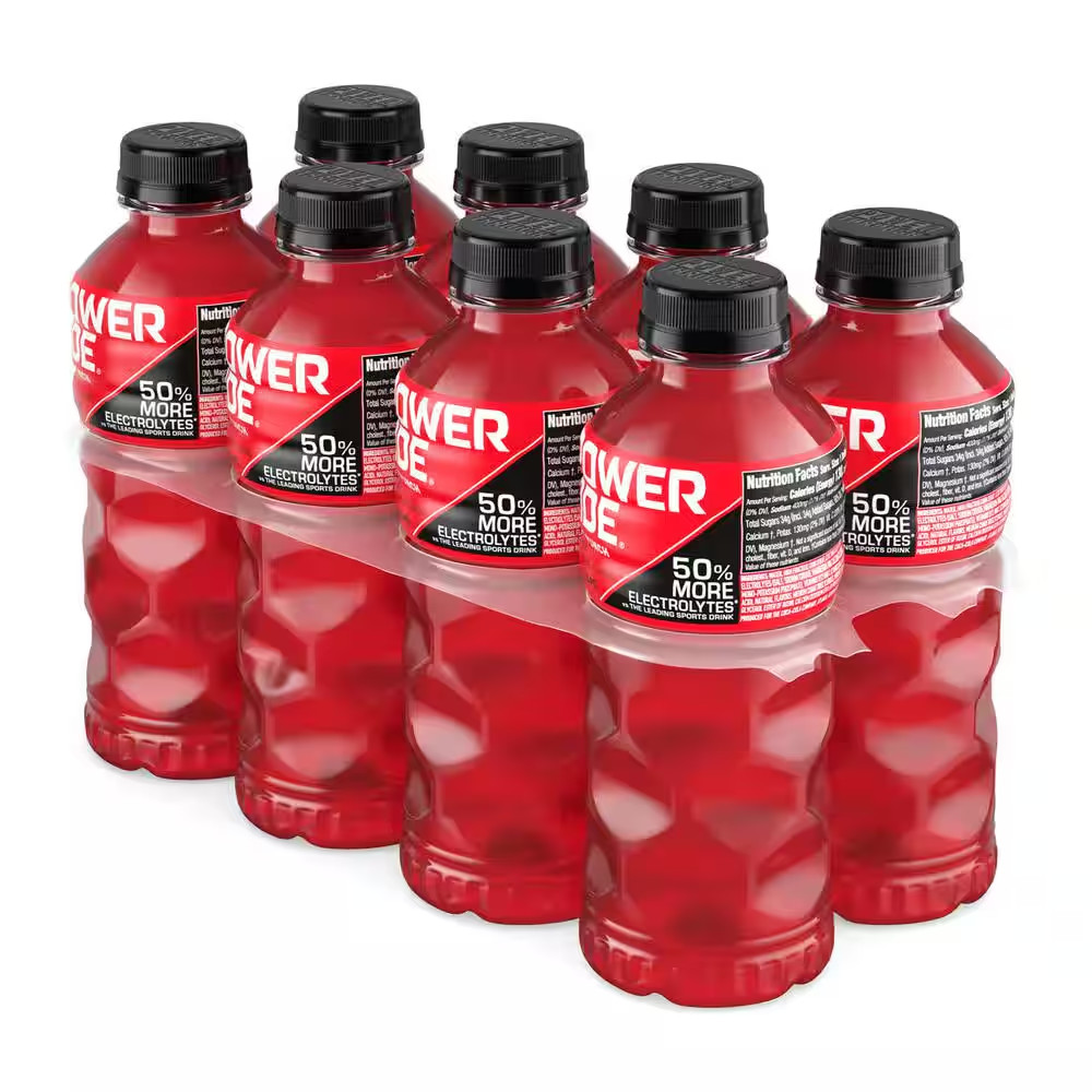 POWERADE Fruit Punch Bottles, 20 Fl. Oz., 8 Pack