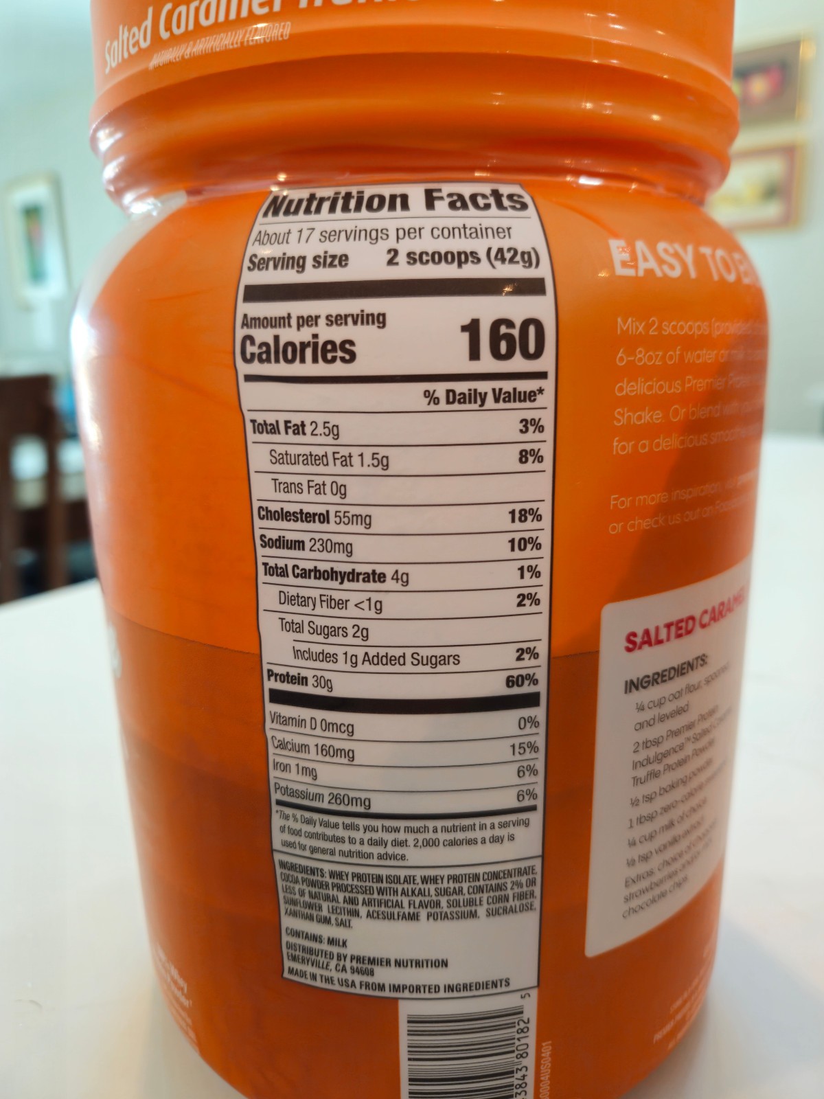 Premier Protein Protein Powder, 30G Protein, 4 Salted Caramel Truffle- FREE SHIP