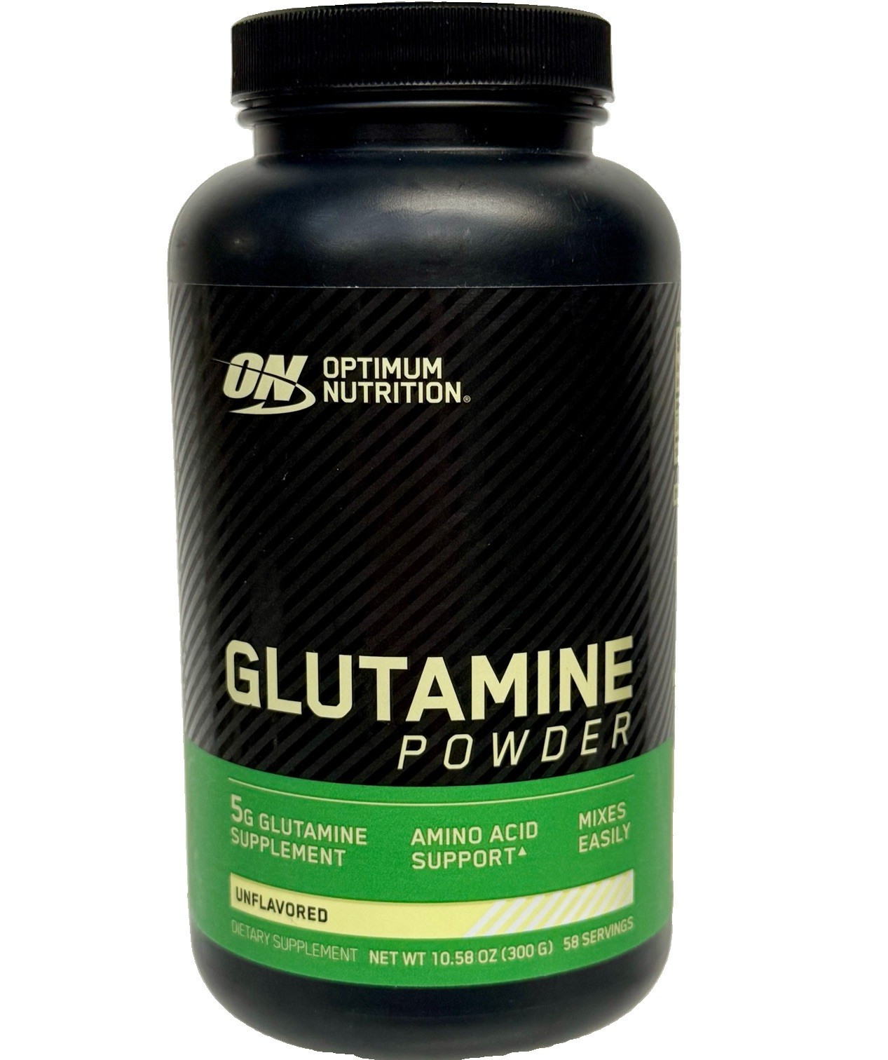 Optimum Nutrition Glutamine Powder Unflavored 10.58 oz 300 g, 58 Servin Exp 5/28