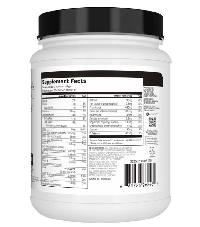 Muscle Milk Pro Series Protein Powder, Strawberry, 2 lb