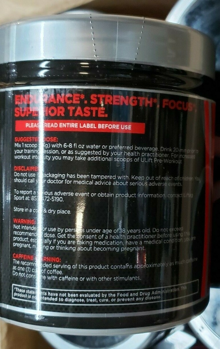 Liftag Sports – U Lift – Pre-Workout – Watermelon – 30 Servings – Exp 11/2024