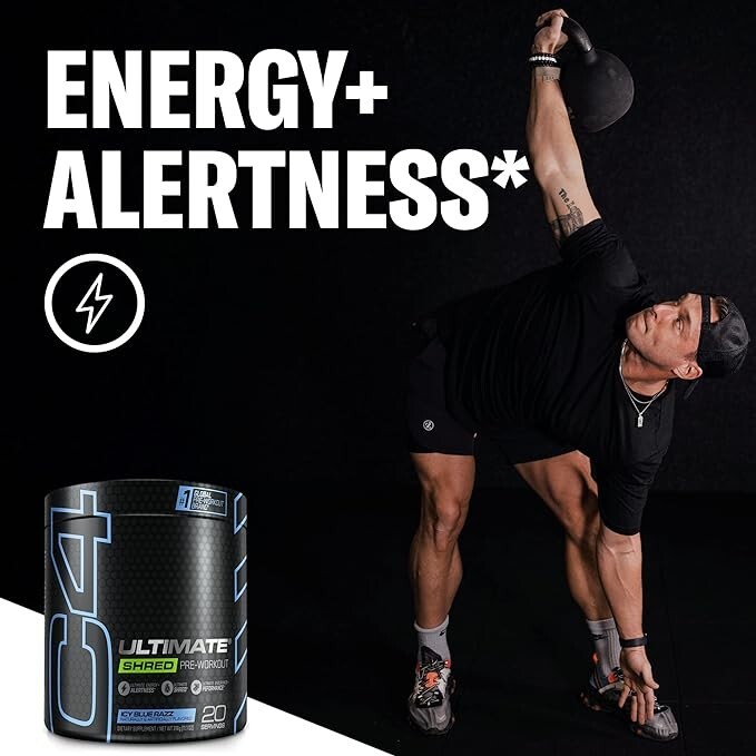 CELLUCOR C4 Ultimate ICY BLUE RAZZ Pre-Workout 24 Servings 05/2025