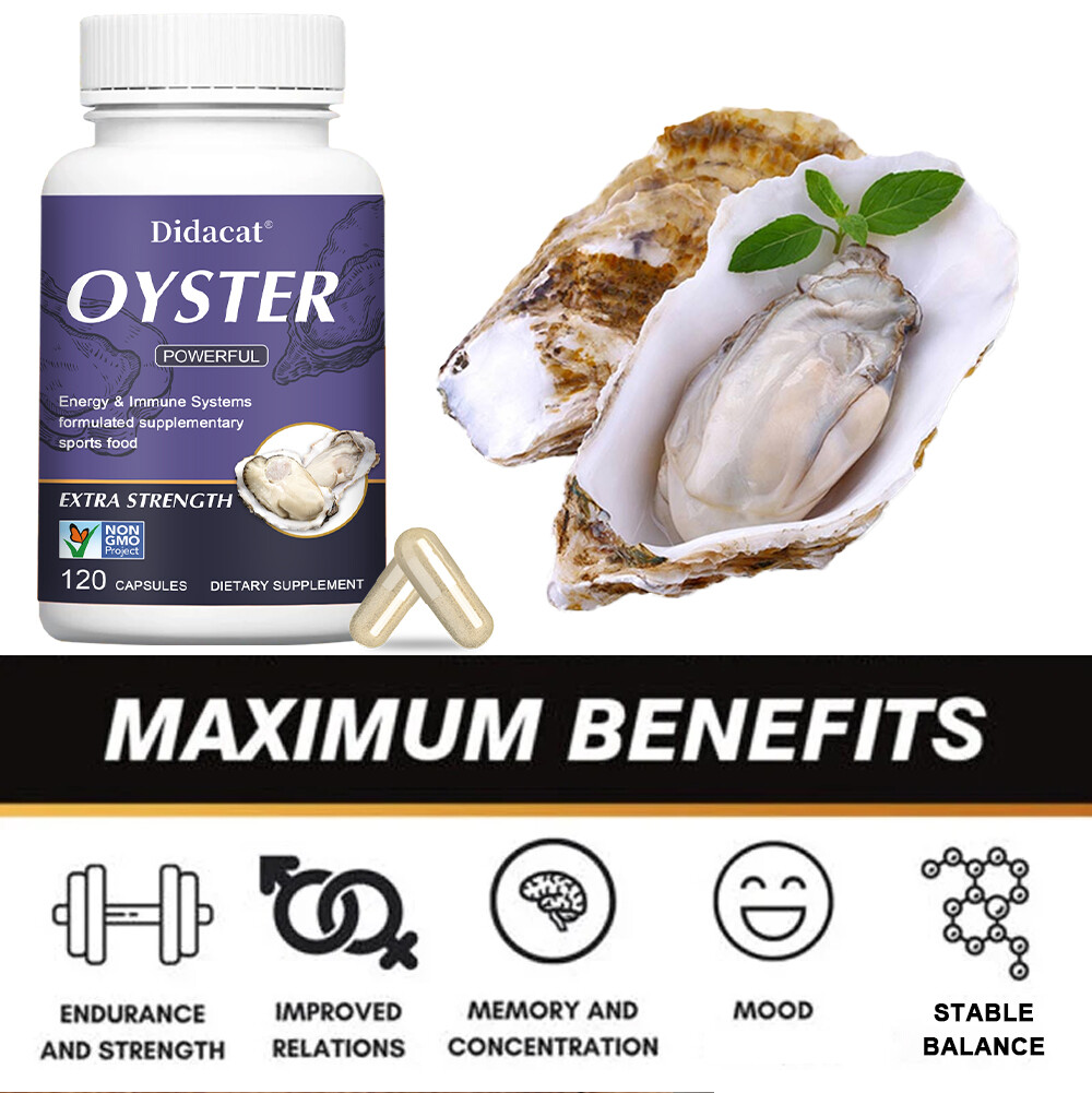 Men’s Vitality Supplement 1000mg Oyster Extract Mens Energy & Immune Support
