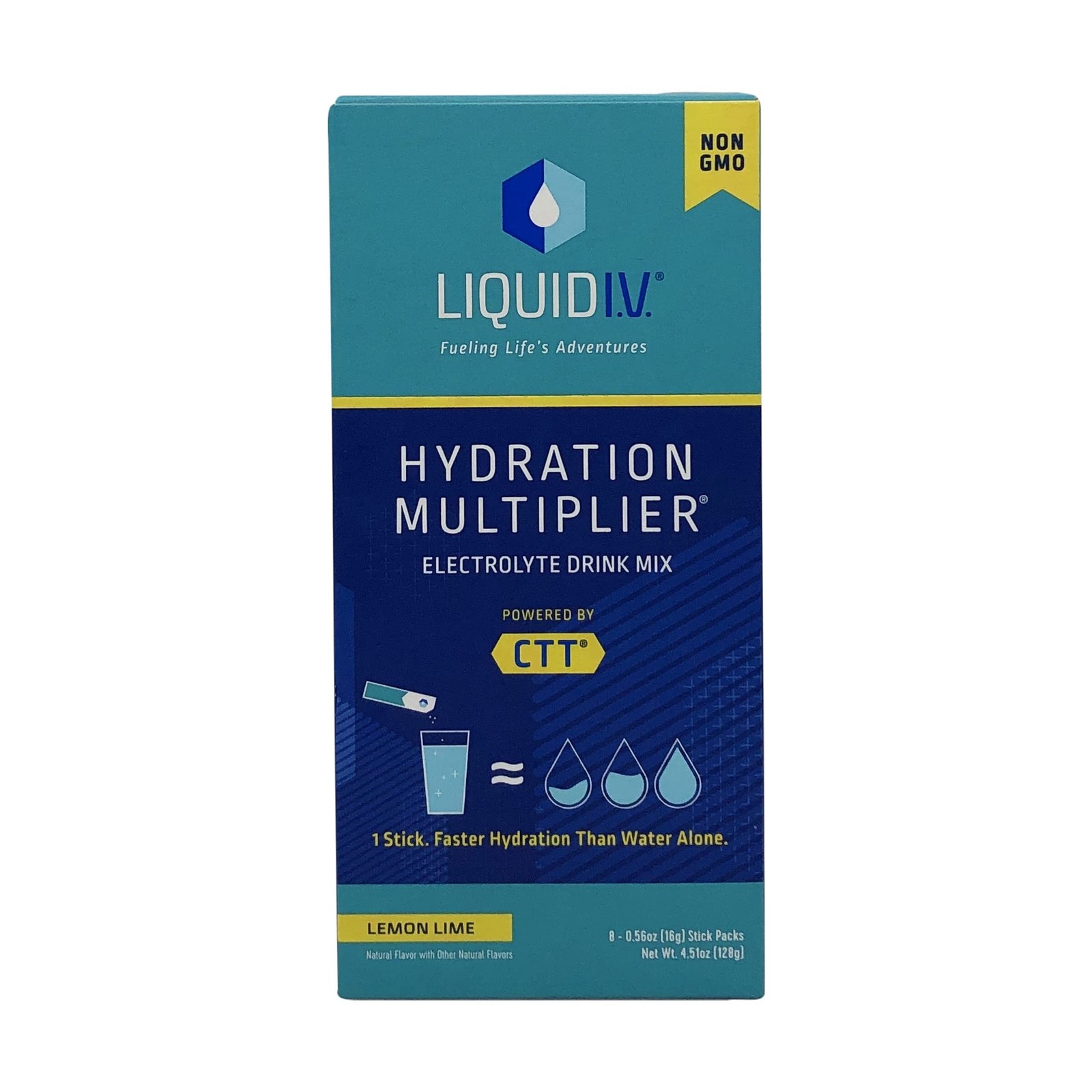 4/27 Liquid I.V. Hydration Multiplier, Electrolyte Powder, Lemon Lime, 8 Count