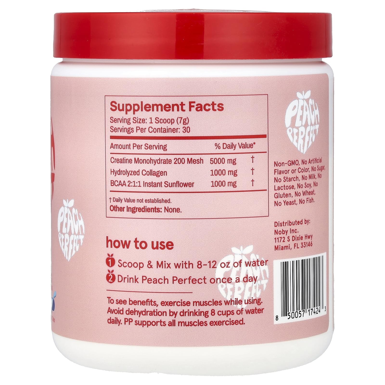 Peach Perfect Creatine for Women – Micronized 11 Ounce (Pack of 1), Pink