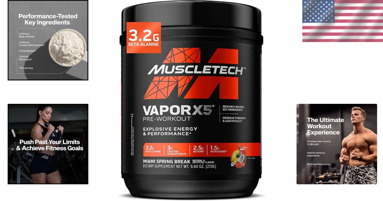 Vapor X5 Pre-Workout Mix – 30 Servings for Lean Muscle & Explosive Energy Boost