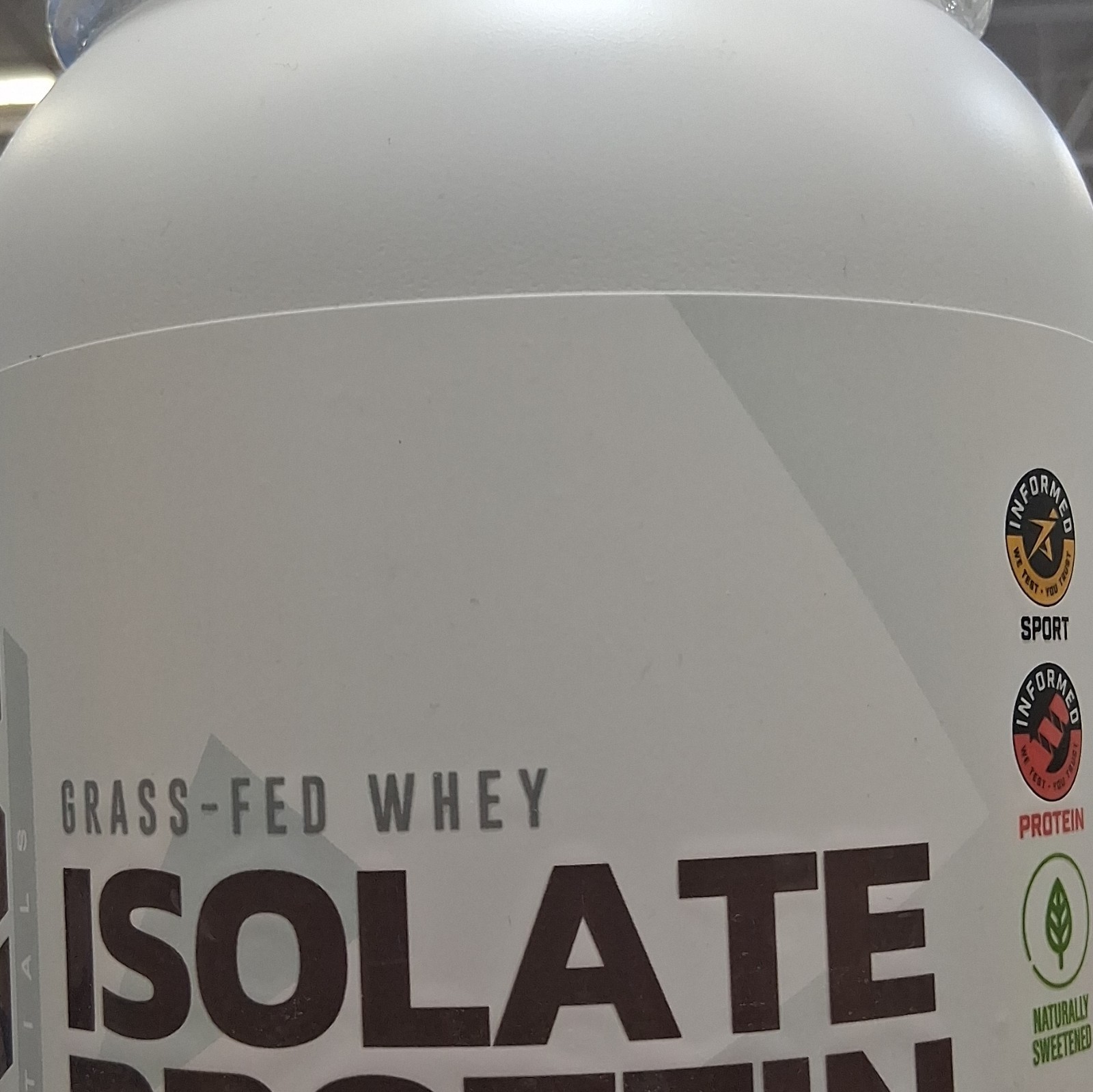 ISOLATE Grass Fed Whey Protein Isolate Powder, Cross Flow Filtered