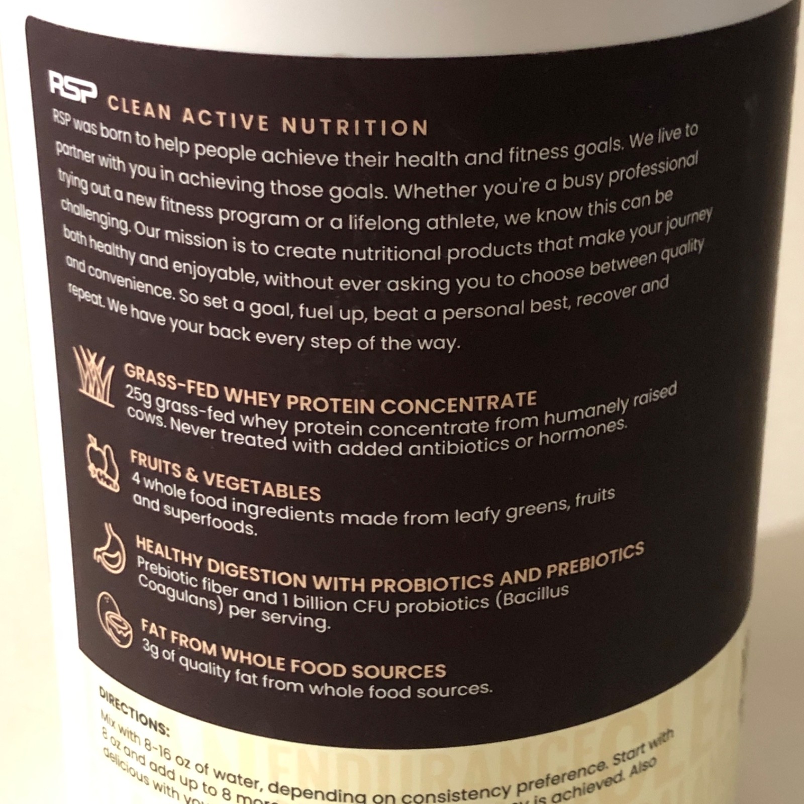 RSP Nutrition TrueFit High Fiber Protein Powder — Chocolate Flavor, 20 Servings