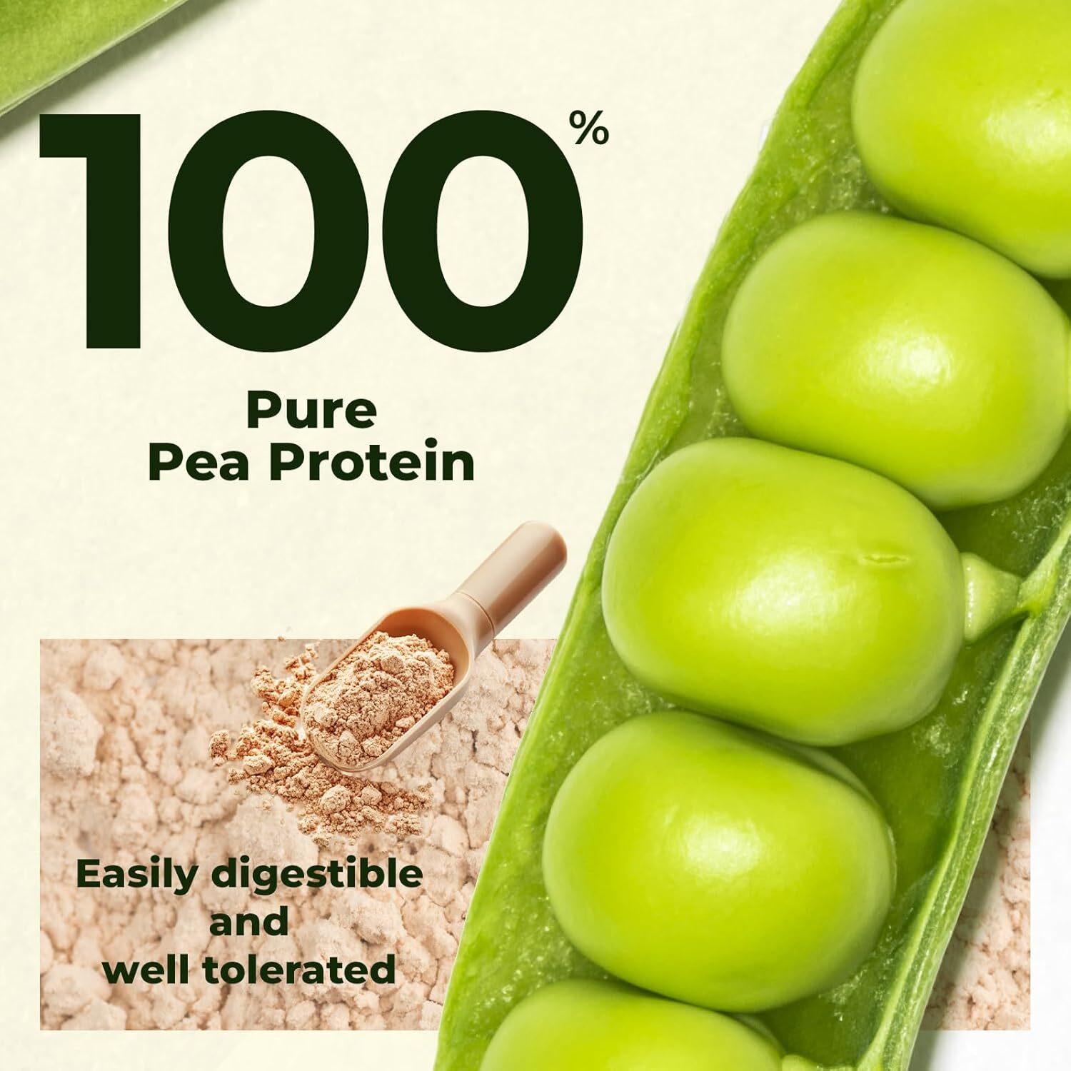 1.1/2.2LBS Pure Pea Protein Powder Vegan Protein Powder Muscle Growth Support