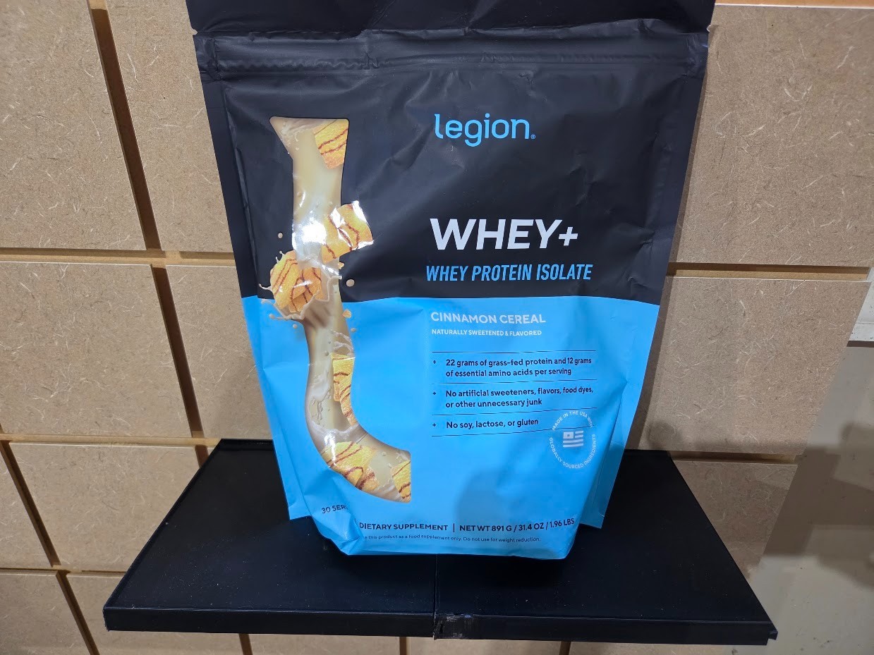 Legion Whey+ Whey Isolate Protein Powder, Cinnamon Cereal, 30 Servings