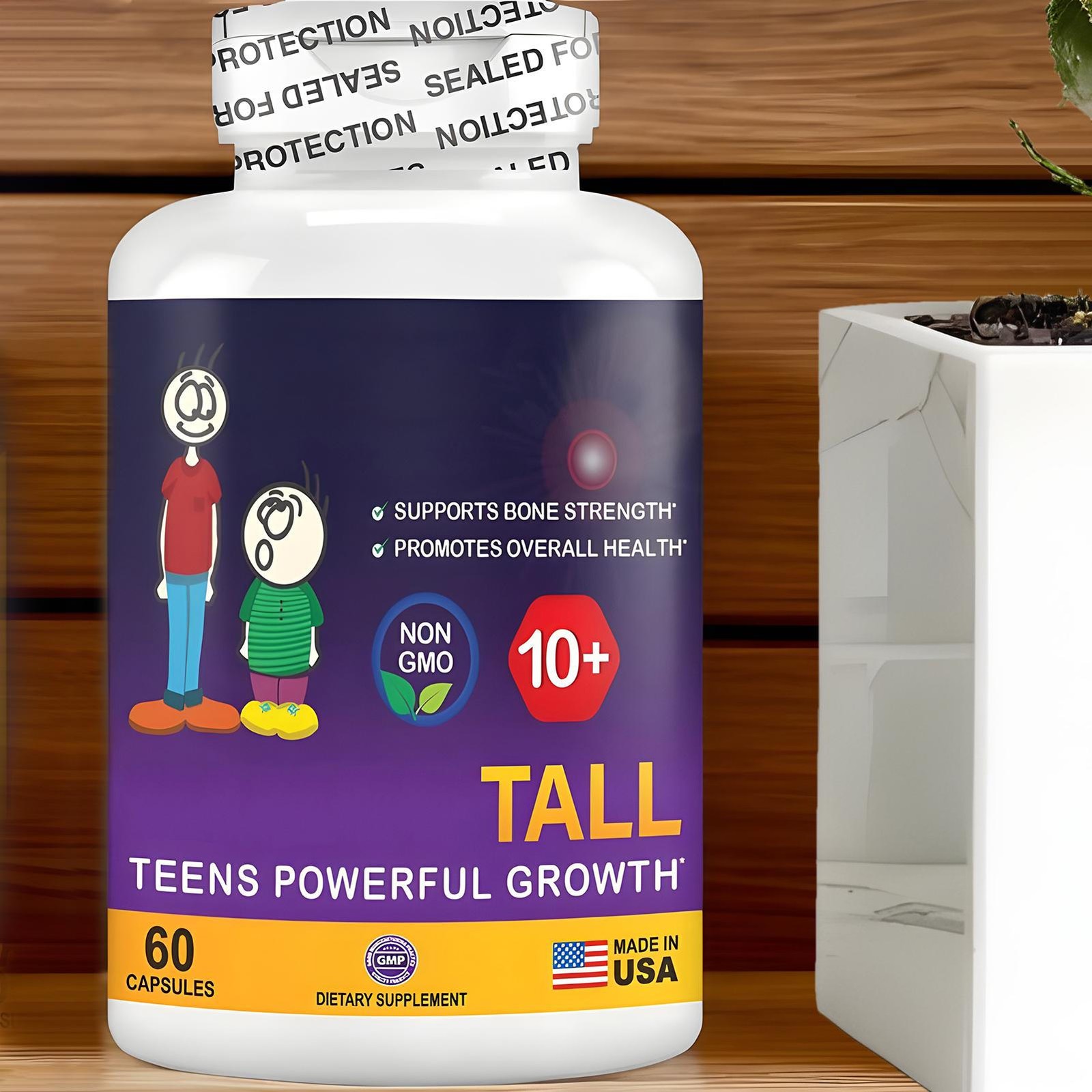 Height Growth Supplement for 10+ Kids & Teens, Natural Growth Support` Tall 10+